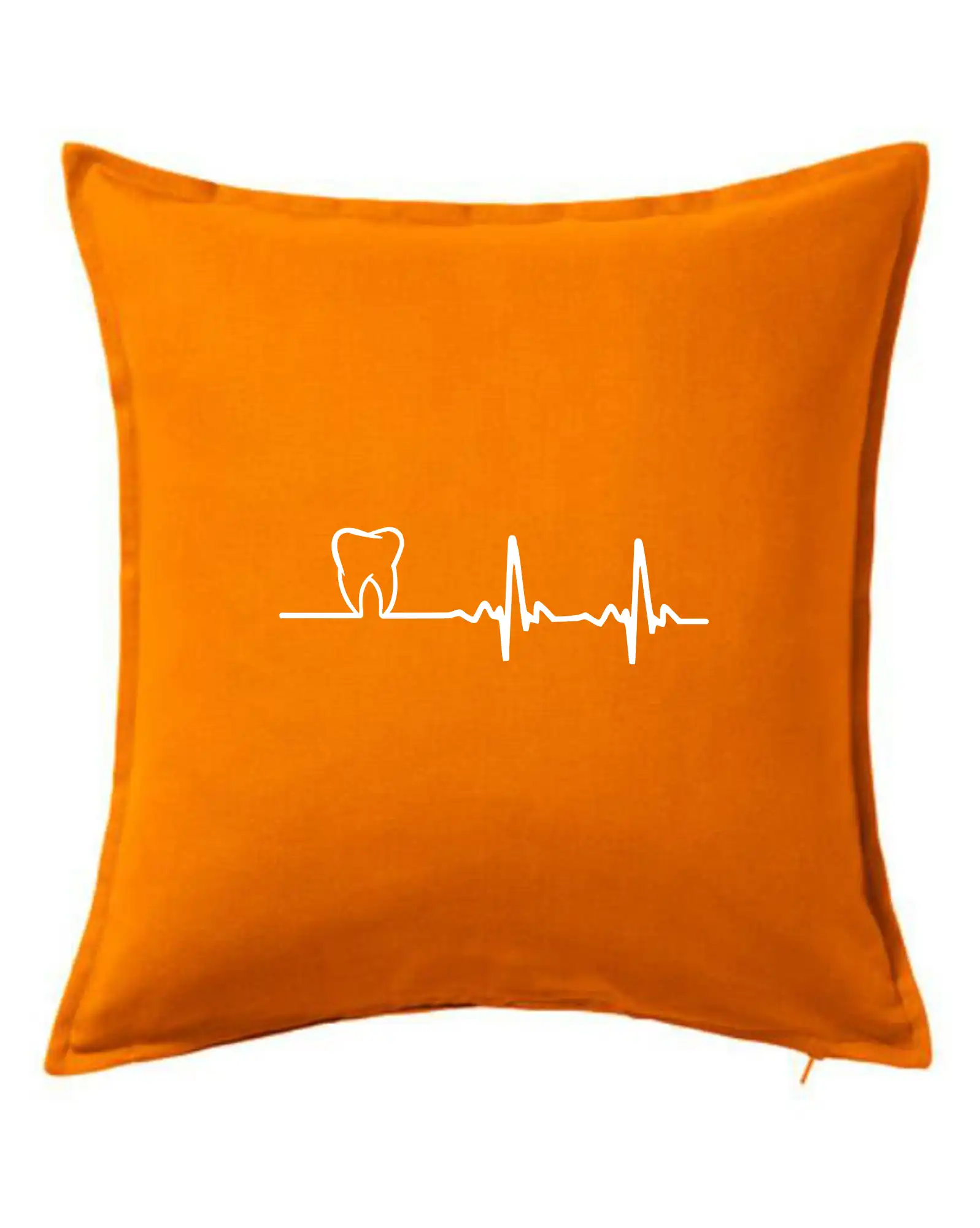 Tričká a mikiny pre zubárov - EKG zuby - Vankúš 50x50