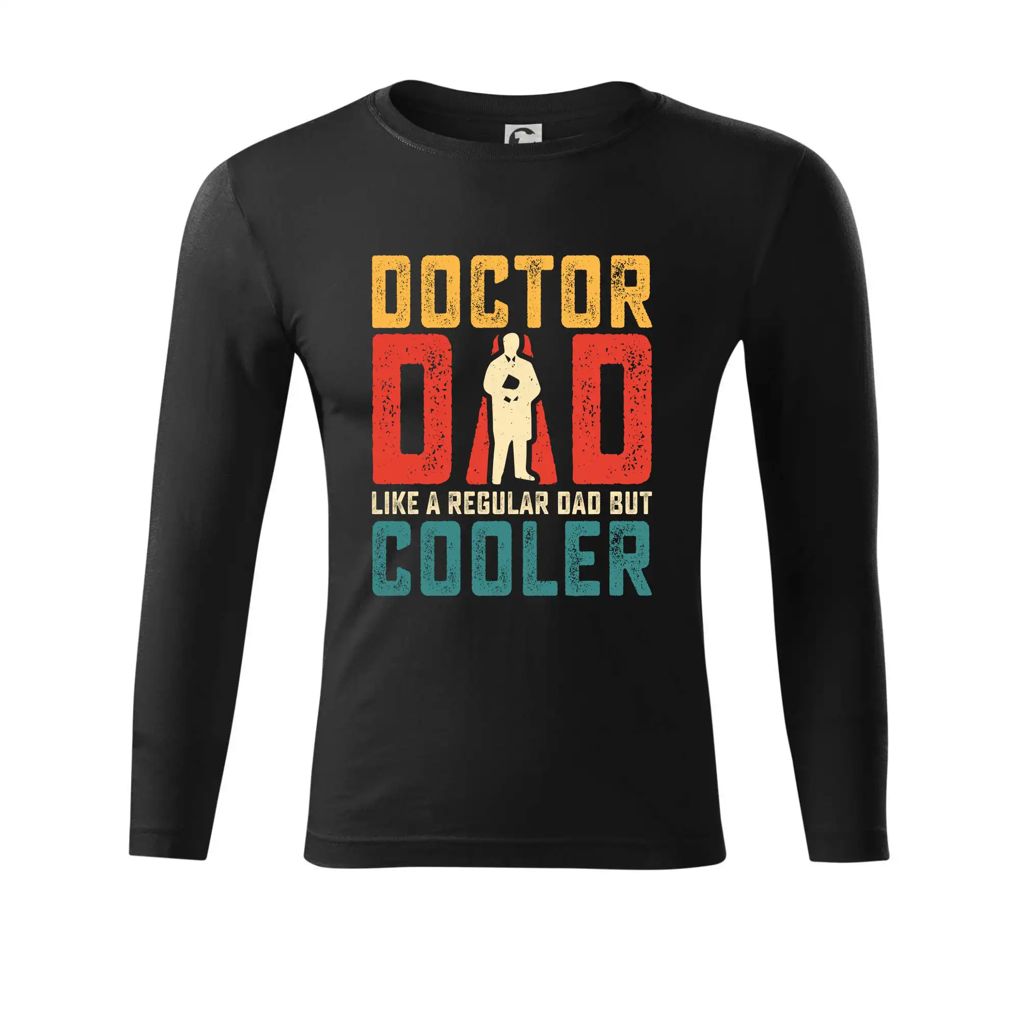 Doctor dad like a regular dad but cooler - Tričko Progress s dlhým rukávom