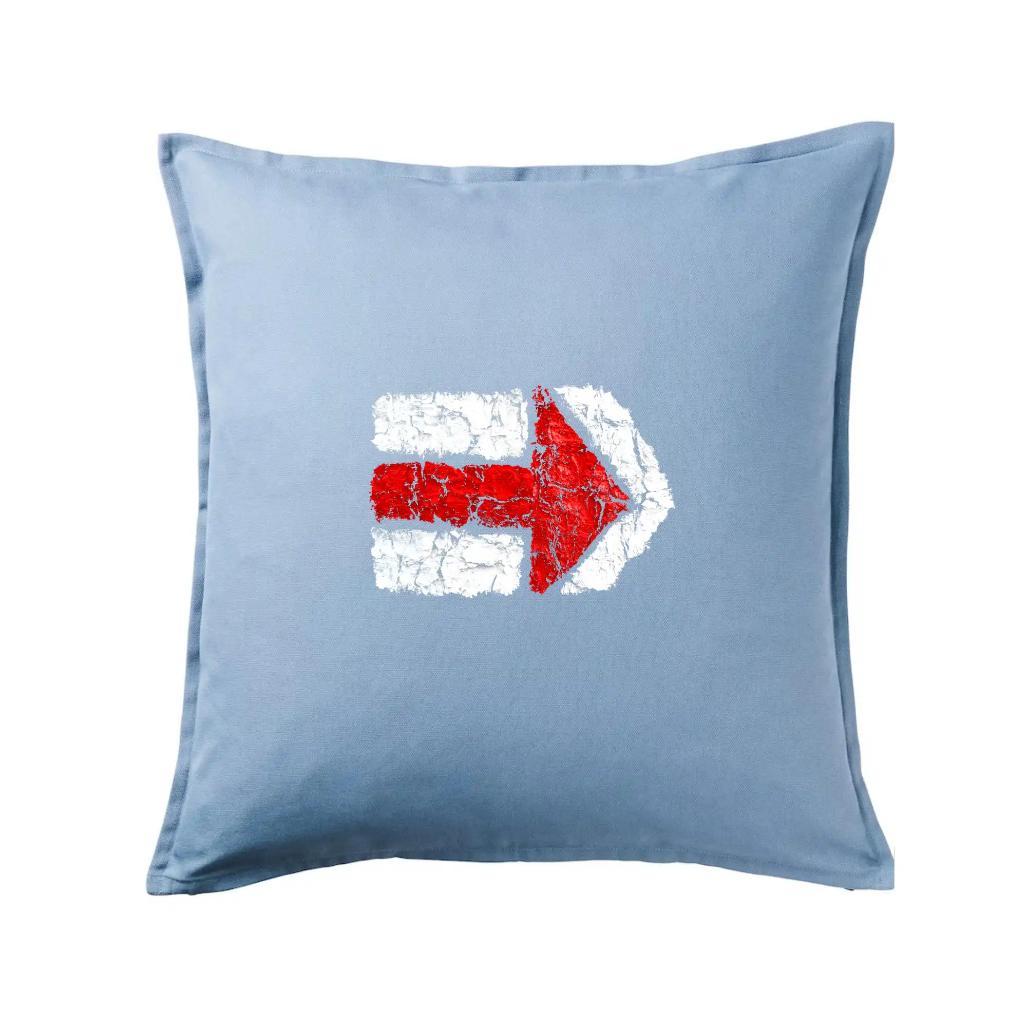 Trička na kempovanie - Párová turistická značka červená - Vankúš 50x50