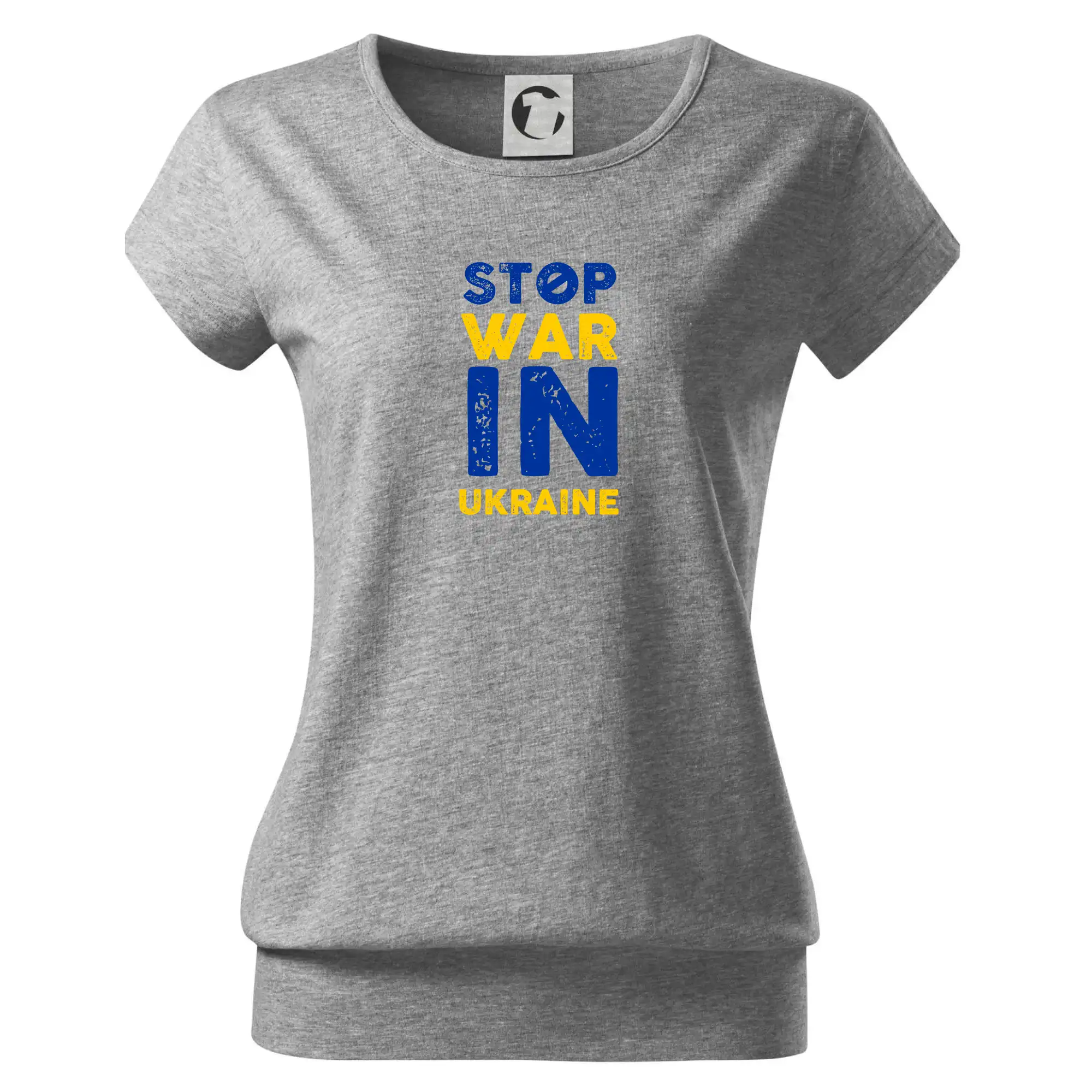 Barevný nápis Stop war in ukraine