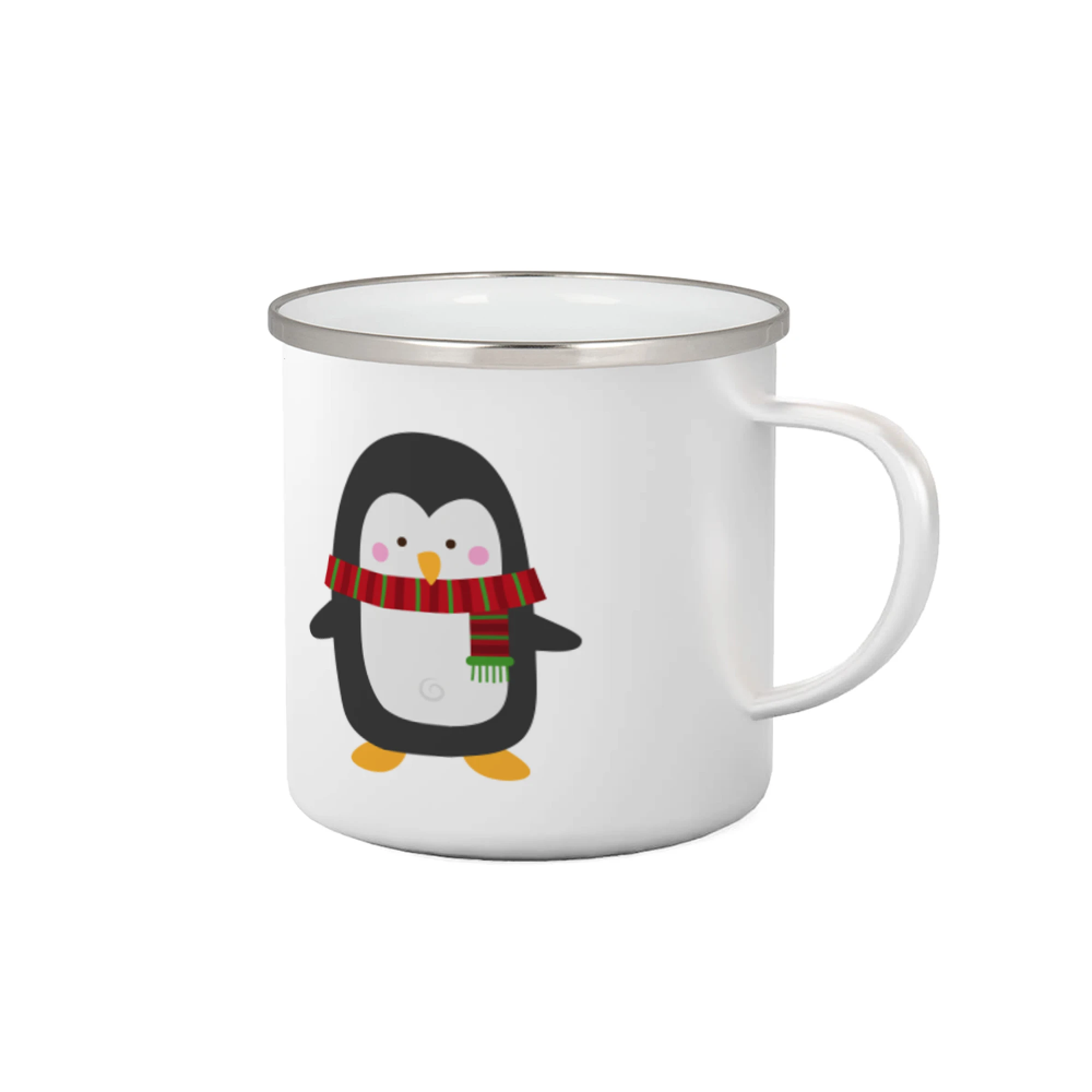 Vianočné tričká - Tučniak so šálom - Plecháčik