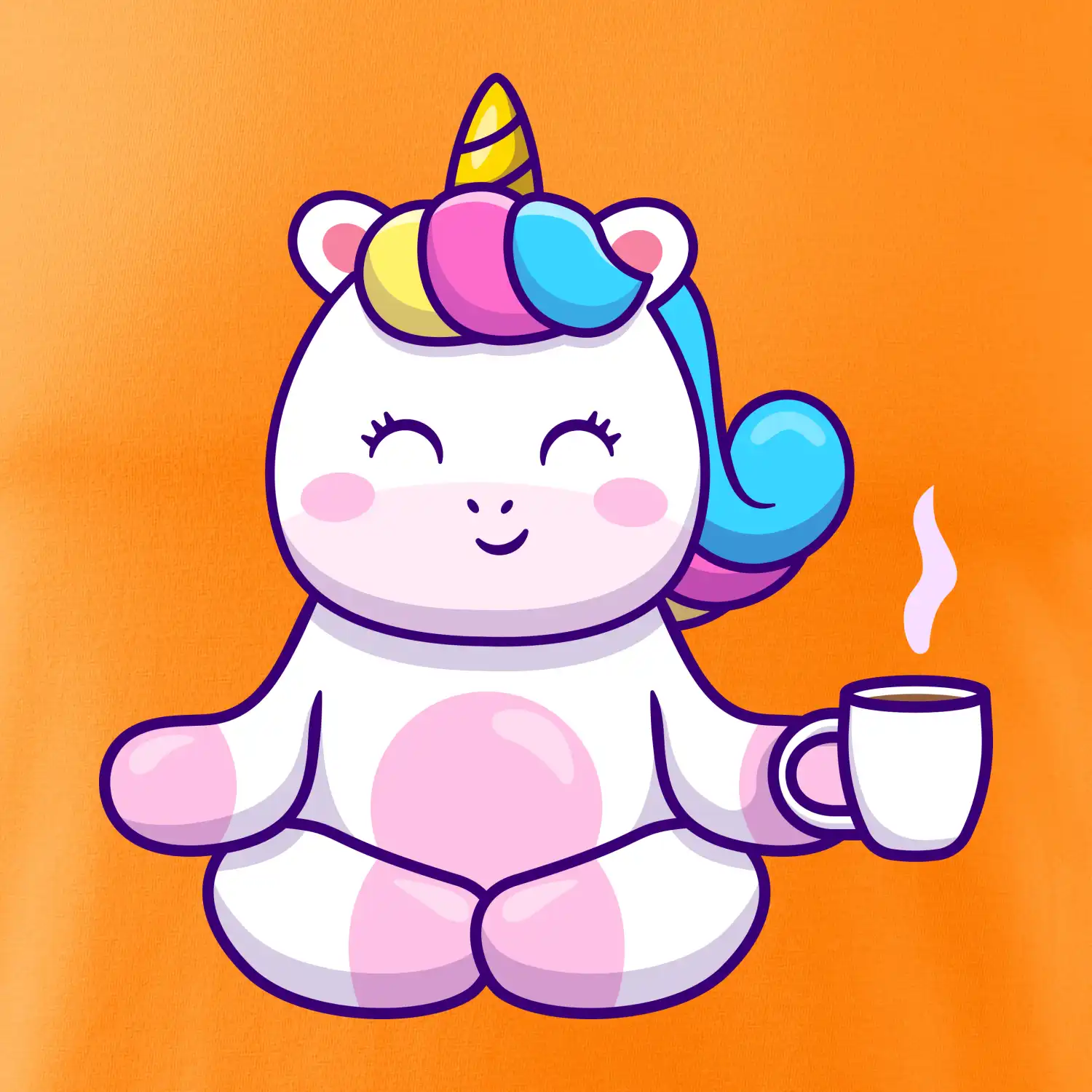 Yoga - jednorožec káva