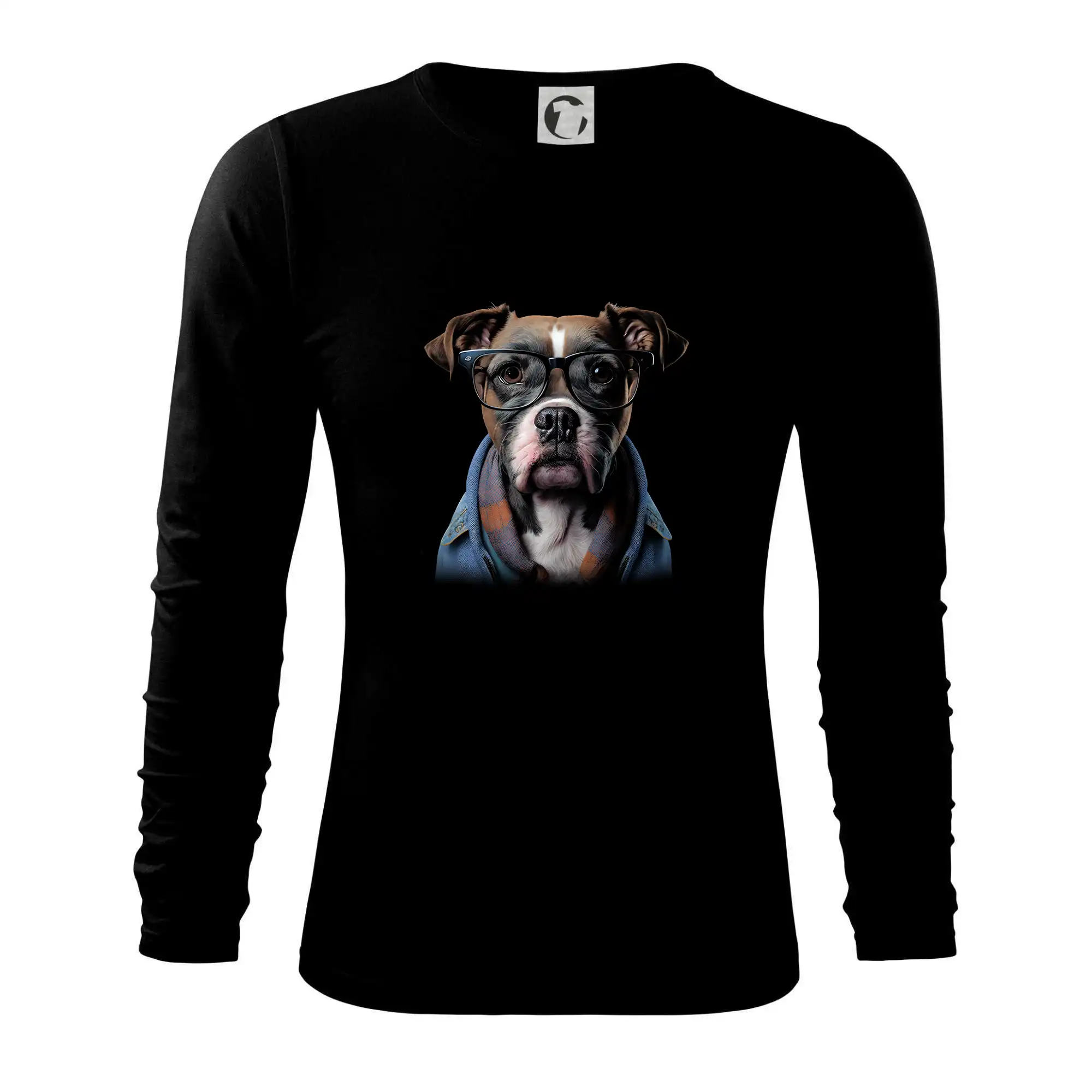 Ostatné psie plemená - Boxer v mikině - Tričko s dlhým rukávom FIT-T long sleeve