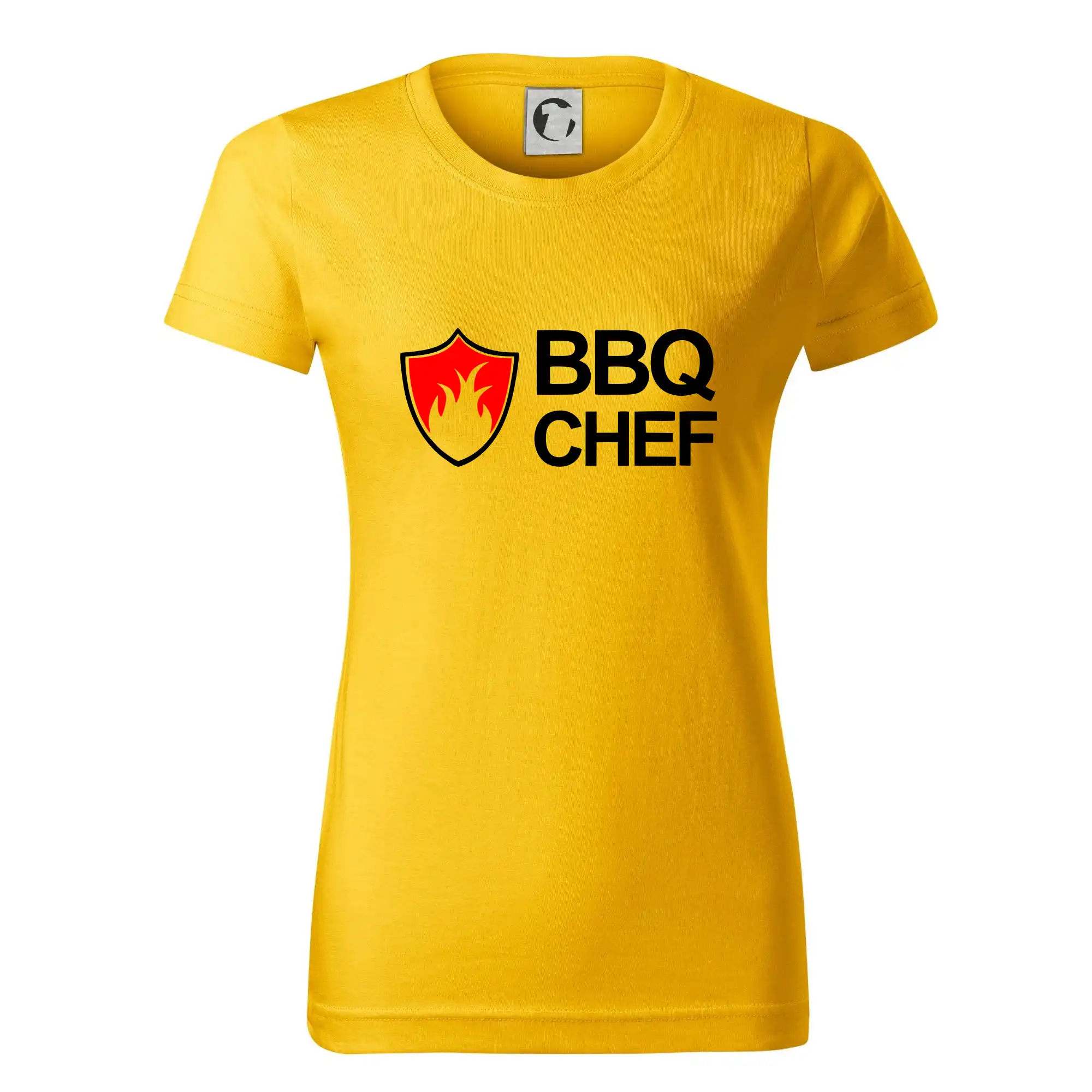 Tričká a zástery na grilovanie - Grilovanie - BBQ Chef - Dámske tričko basic - ľahko voľnejšie a dlhšie