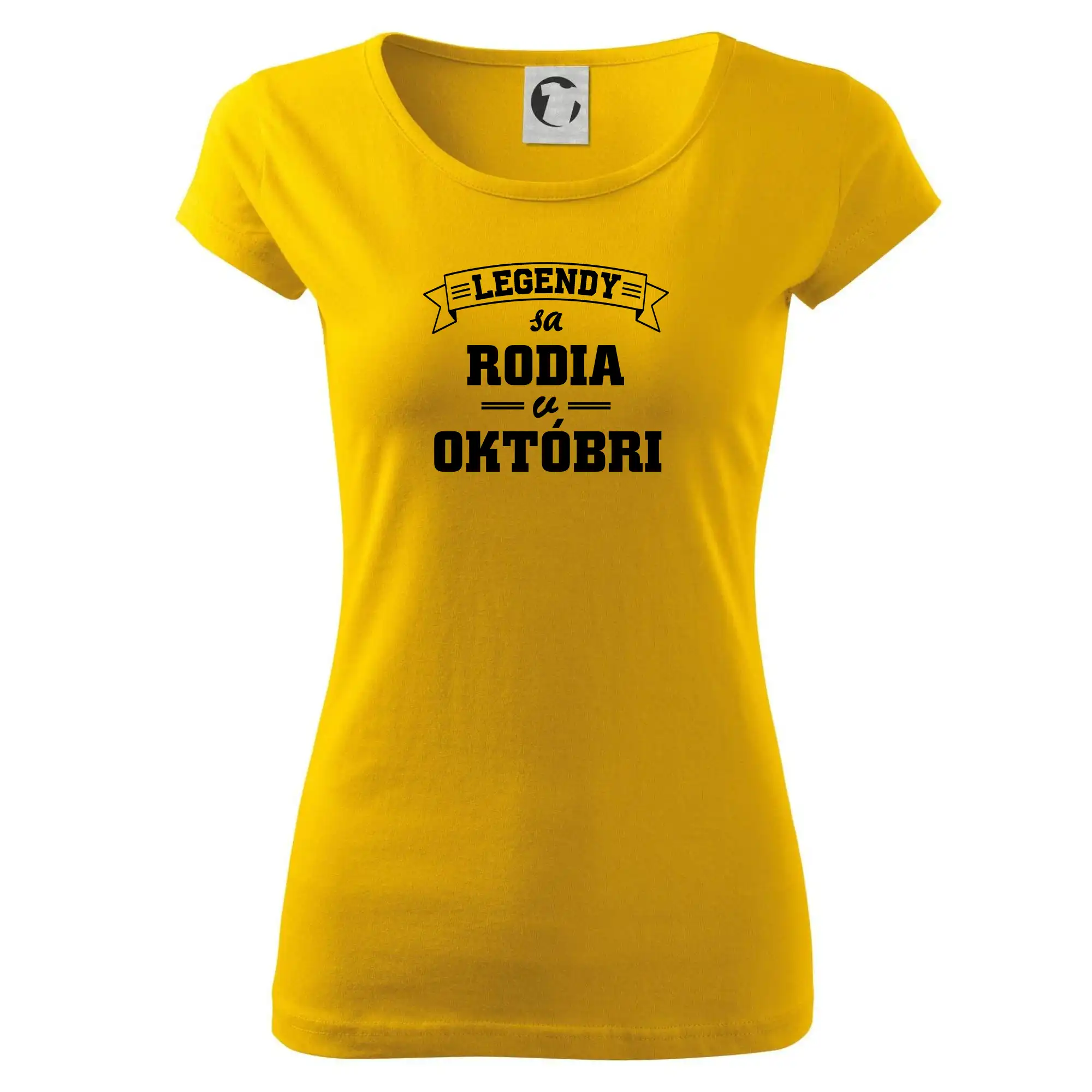 Tričká pre narodených v októbri - Legendy sa rodia v októbri - Dámske tričko Pure