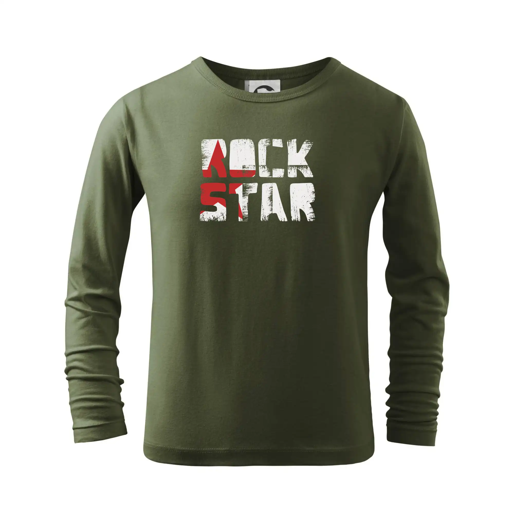 Rock star nápis - Tričko detské Long Sleeve