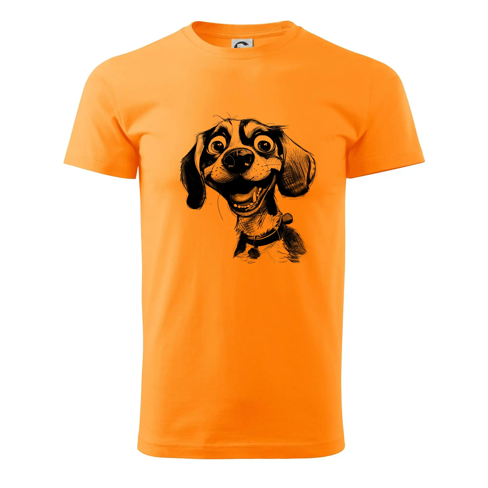 Černobílá karikatura bígl