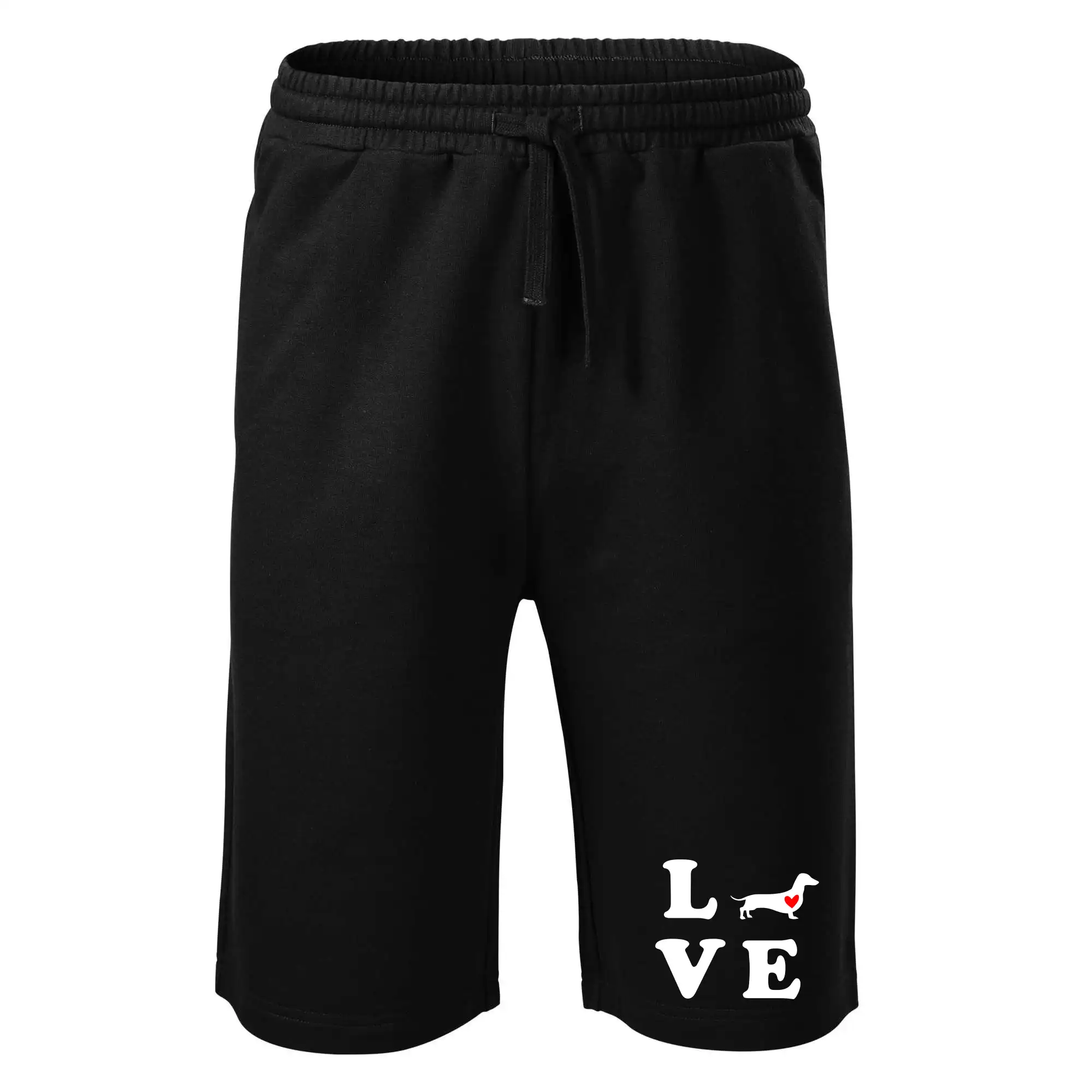 Tričká s motívom jazvečíka - Jazvečík - Love - Šortky pánske bavlnené