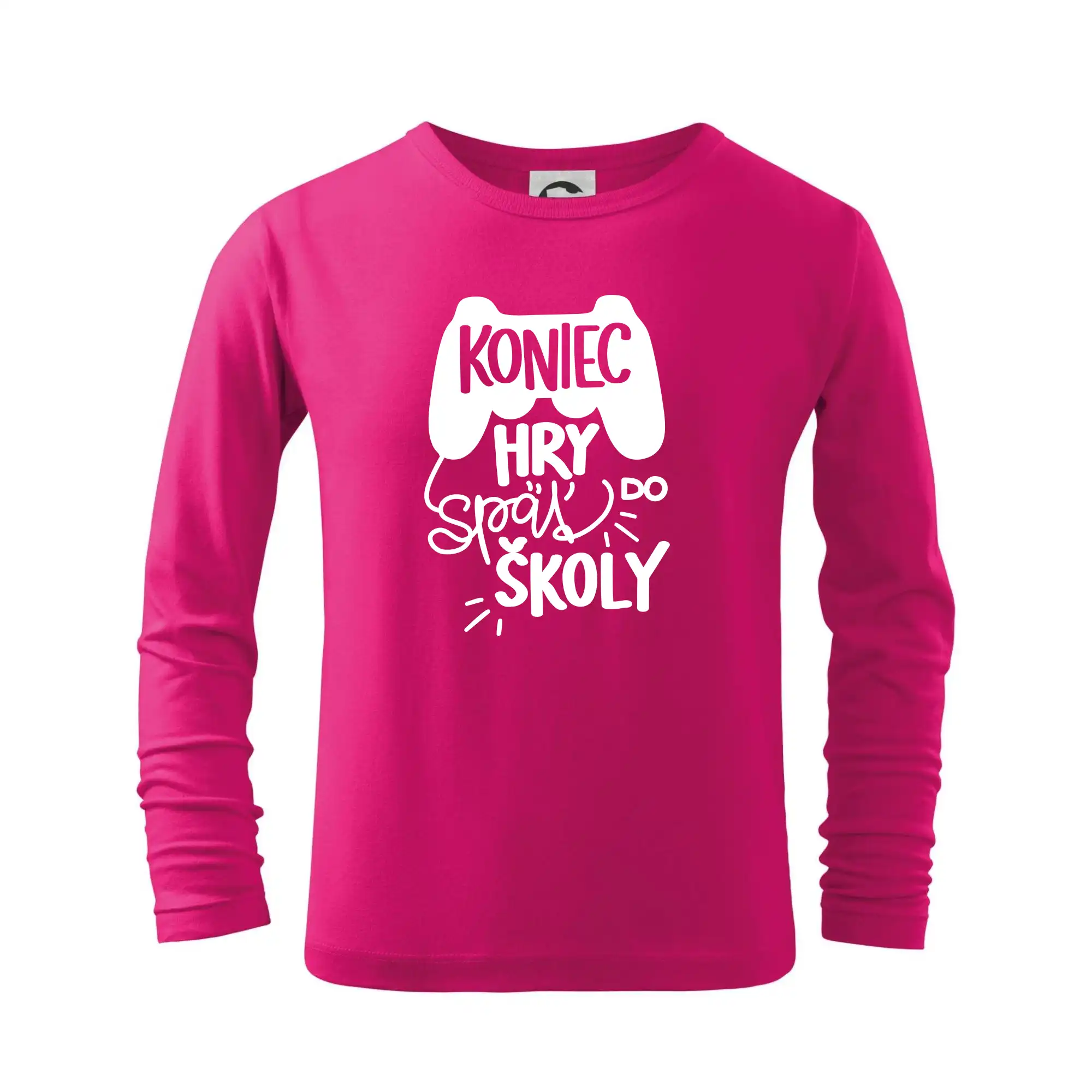 Tričká a mikiny pre prváčikov na prvý školský deň – veselé a pohodlné - Koniec hry, späť do školy - Tričko detské Long Sleeve