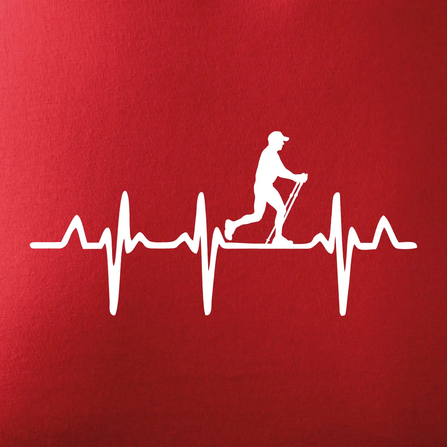 EKG nordic walking muž