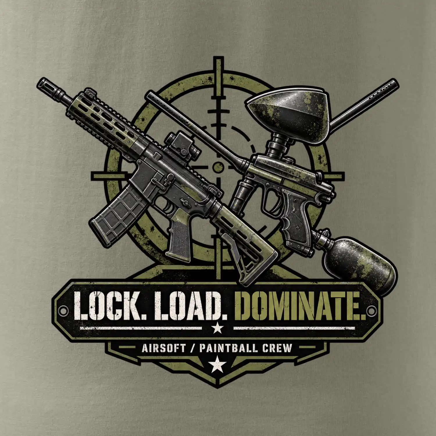 Taktická výzva lock load dominate airsoft