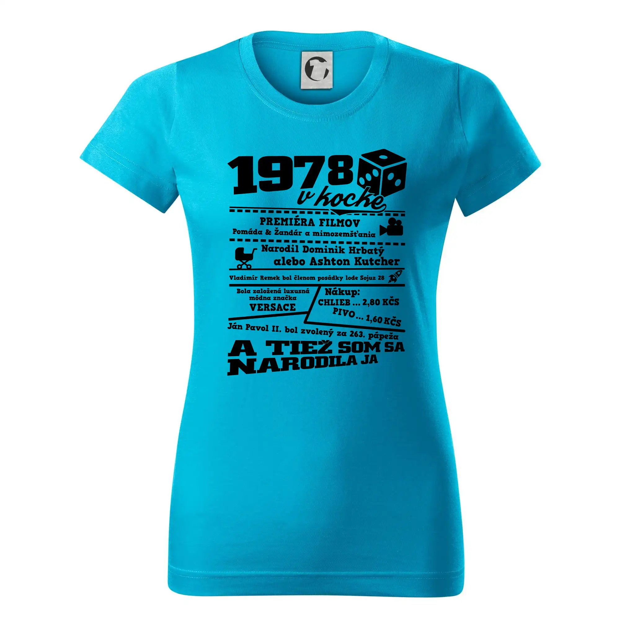 1978 v kocke - Dámske tričko basic - ľahko voľnejšie a dlhšie