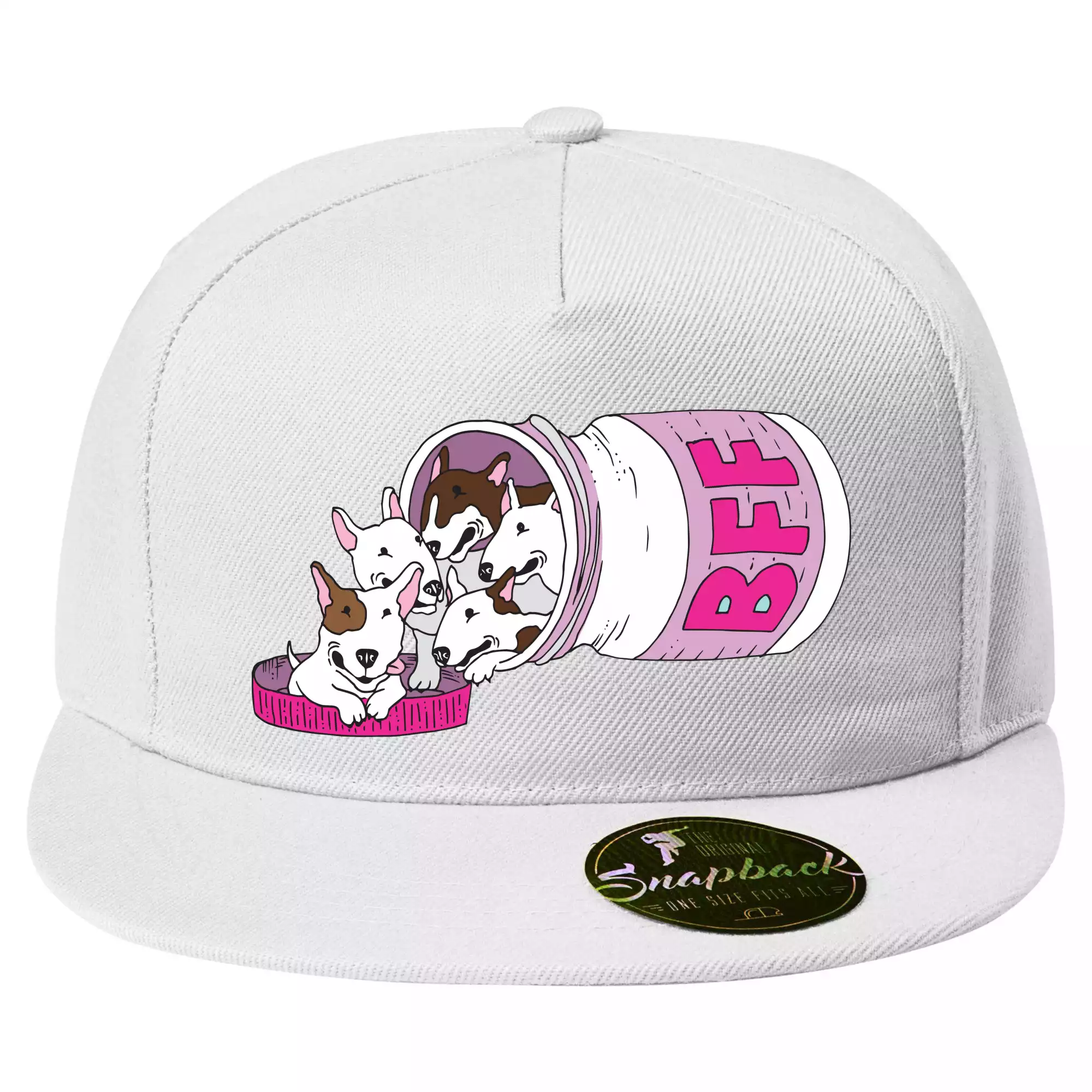 Bullterrier Friends Forever růžové (Pecka design)