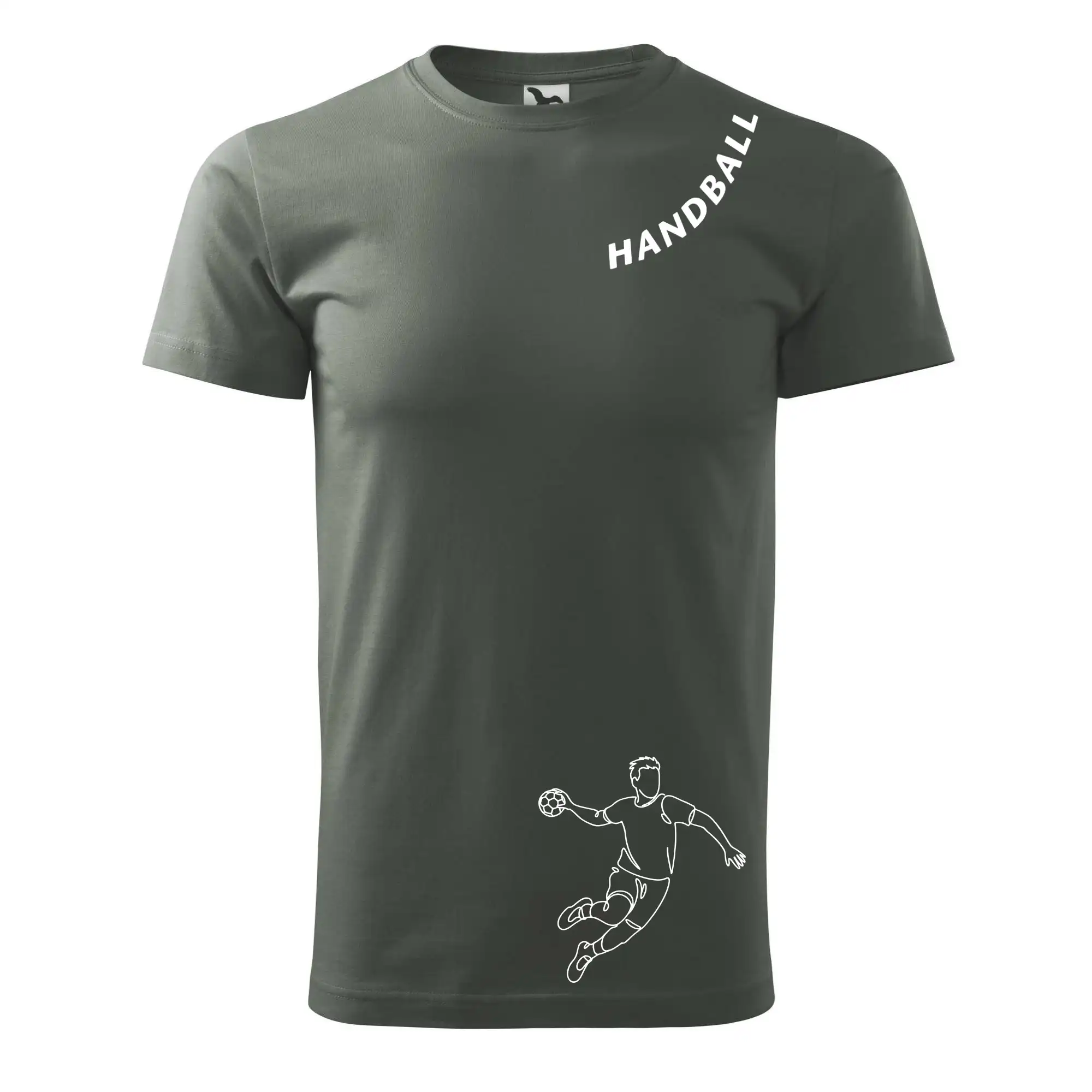 Handball nápis šikmo