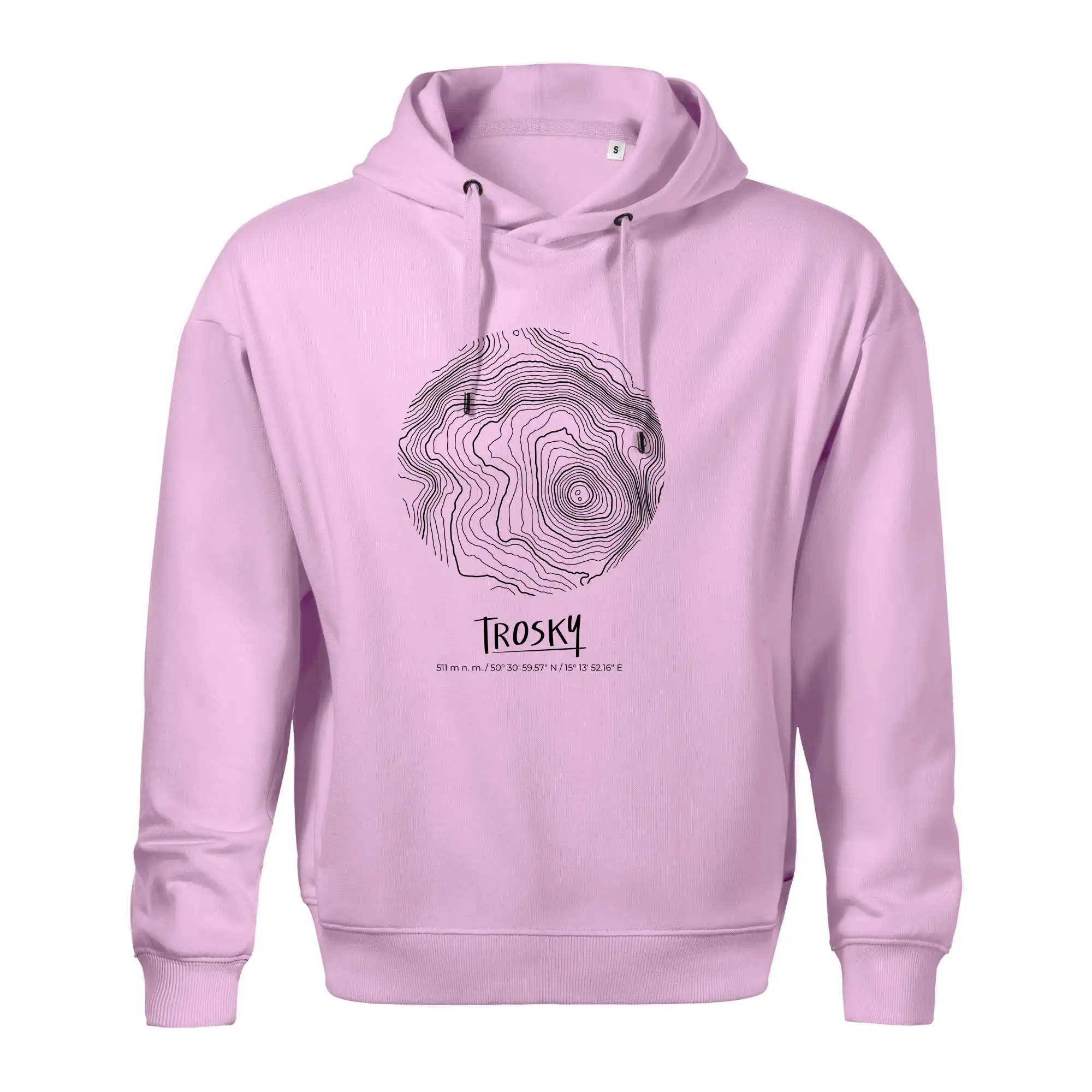 Trosky - vrstevnice v kruhu