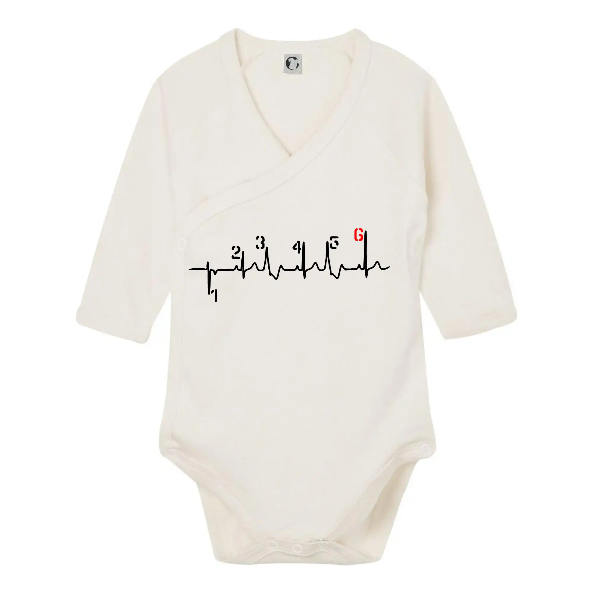 Tričká a mikiny s potlačou motoriek – pre pravých motorkárov - Moto EKG radenie - Body zavinovacie s dlhým rukávom