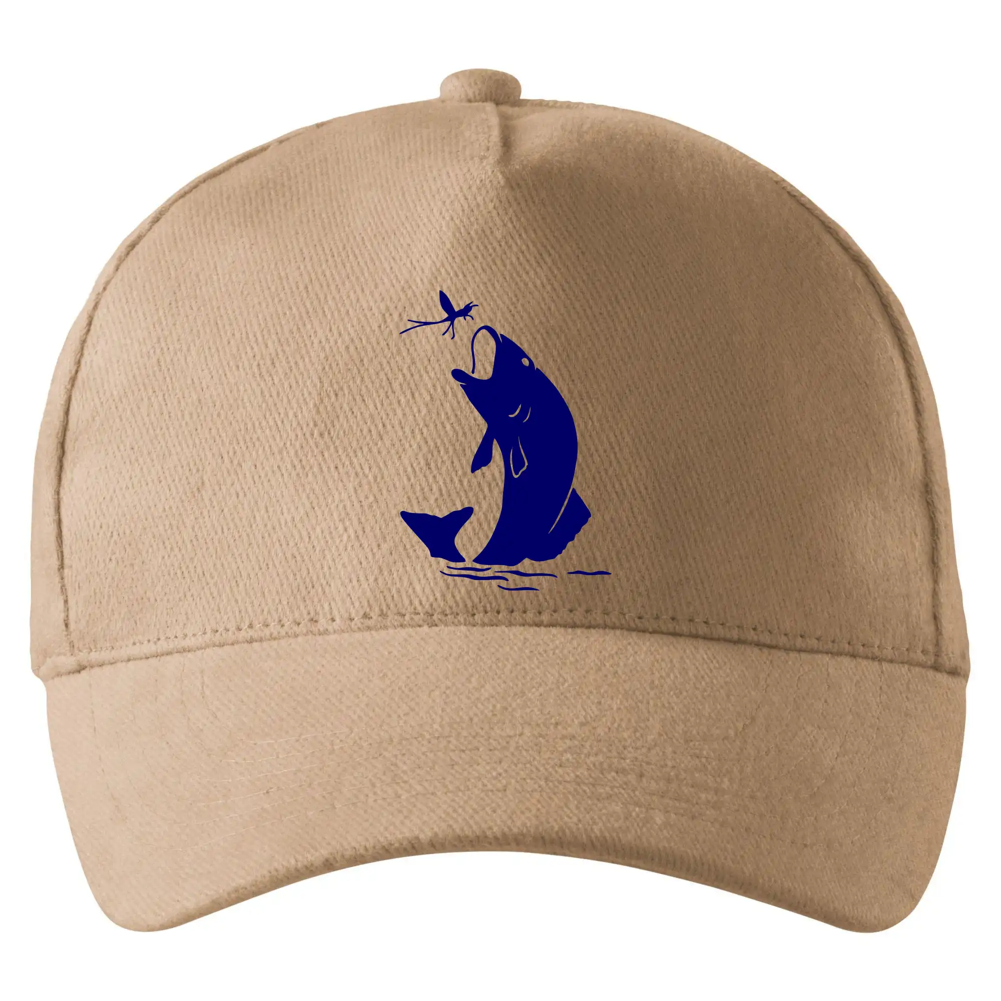 Tričká pre rybárov s potlačou - Ryba - komár - Šiltovka so zahnutým šiltom a mosaznou sponou