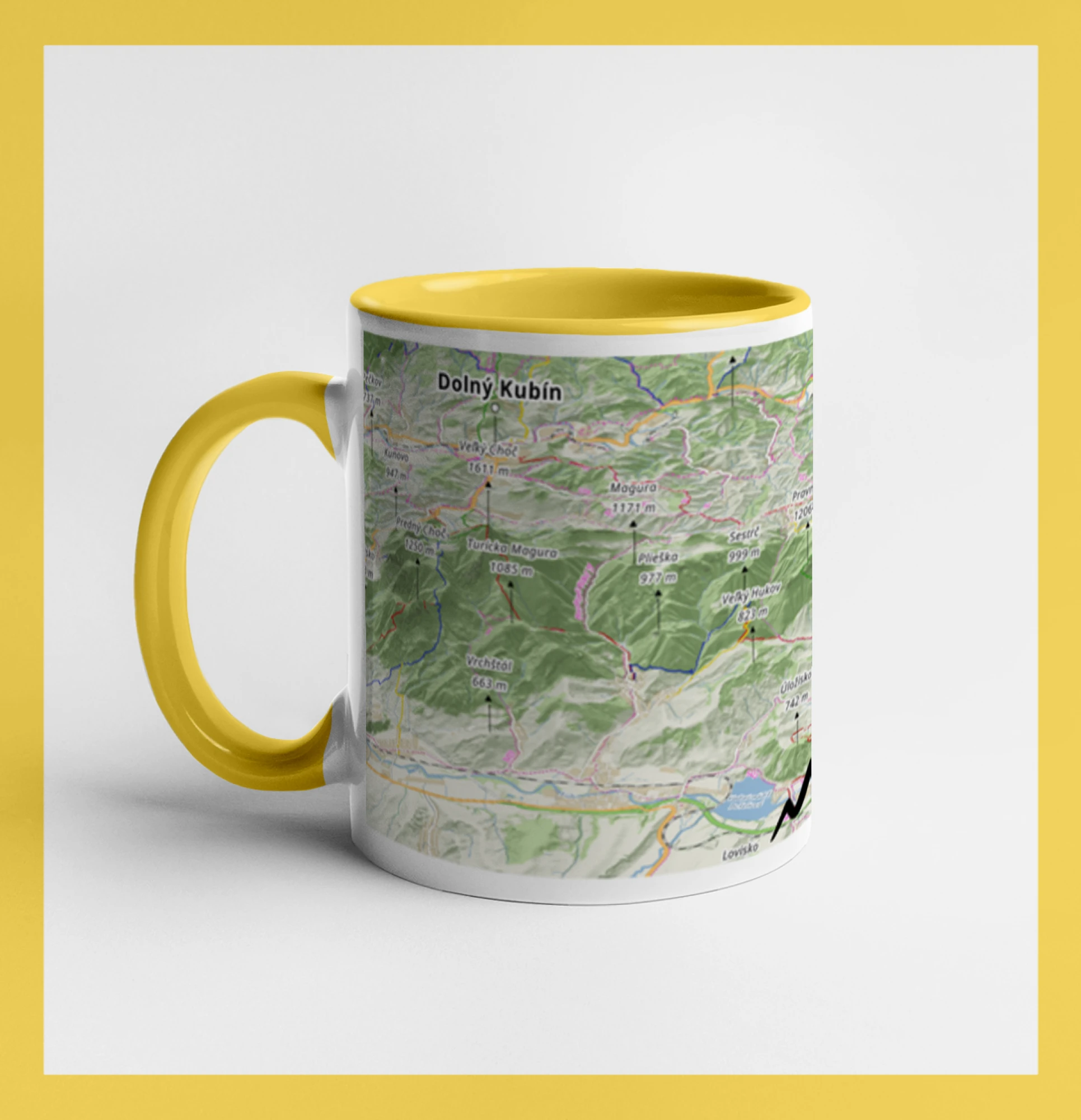 Hrnček mapa Chočské vrchy