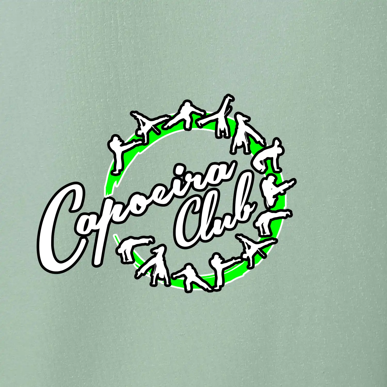 Capoeira club nápis - cviky v kruhu