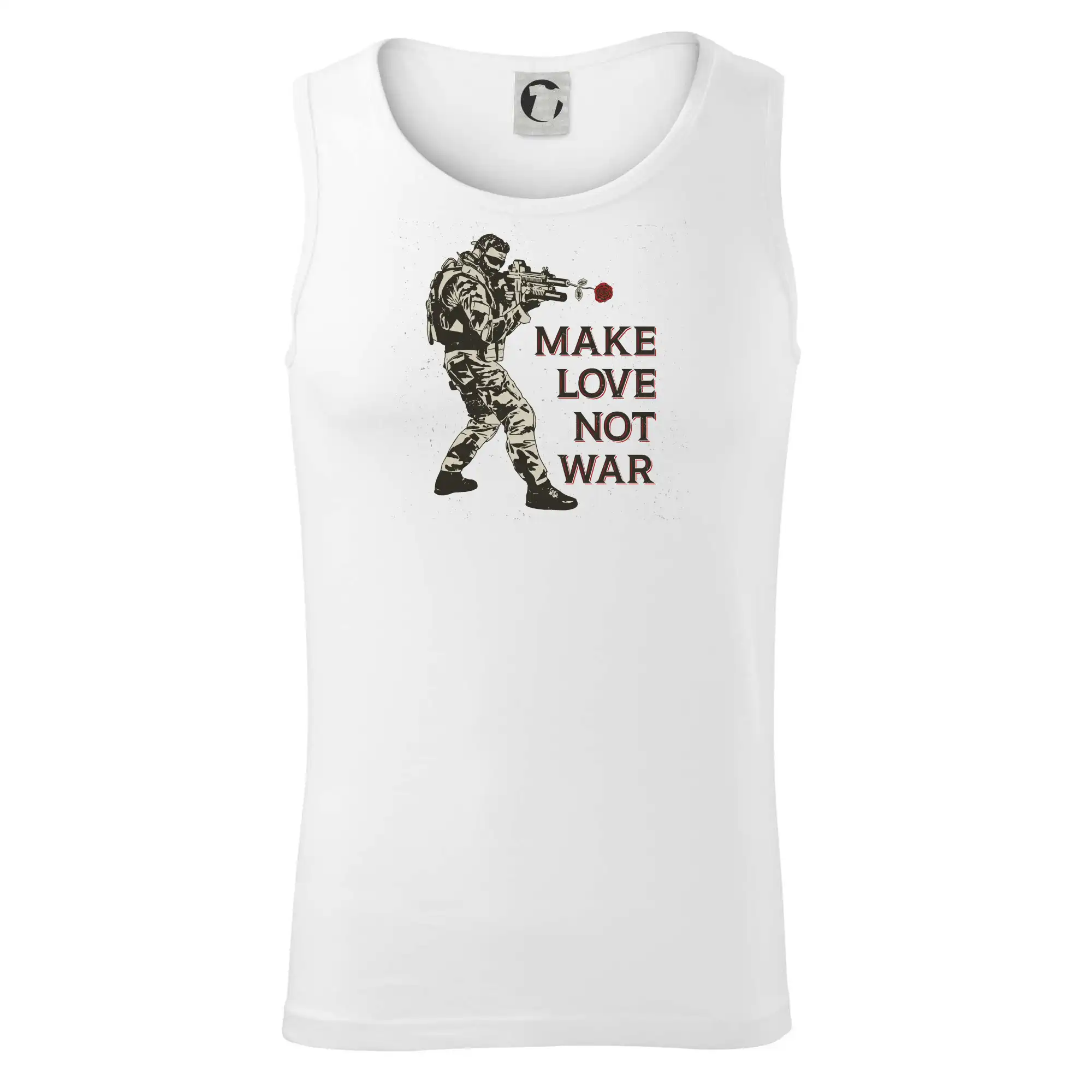 Růže ve zbrani, make love not war