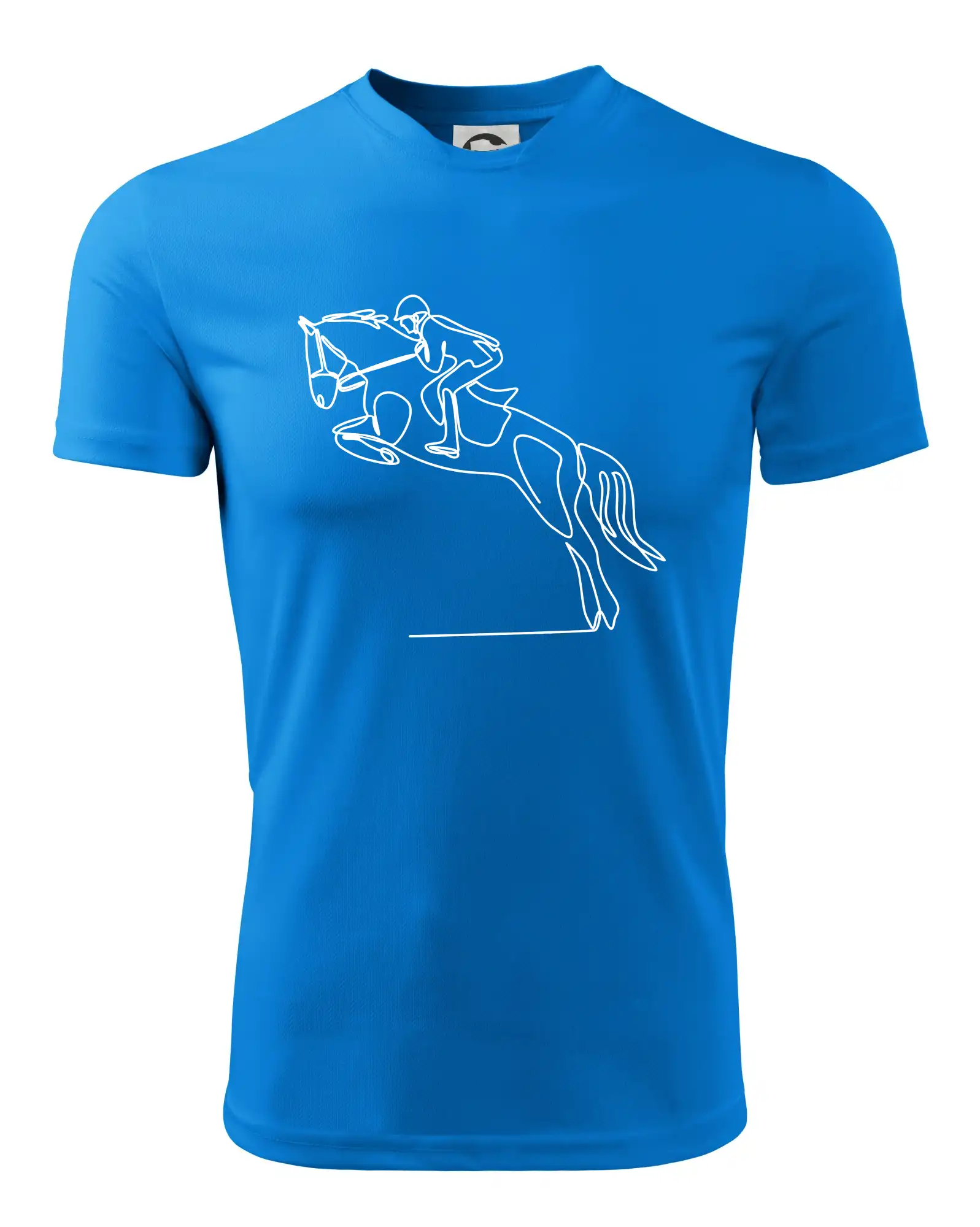 Tričká a mikiny s obrázkami jedným ťahom - Jazda na koni jedným ťahom - Detské tričko športové