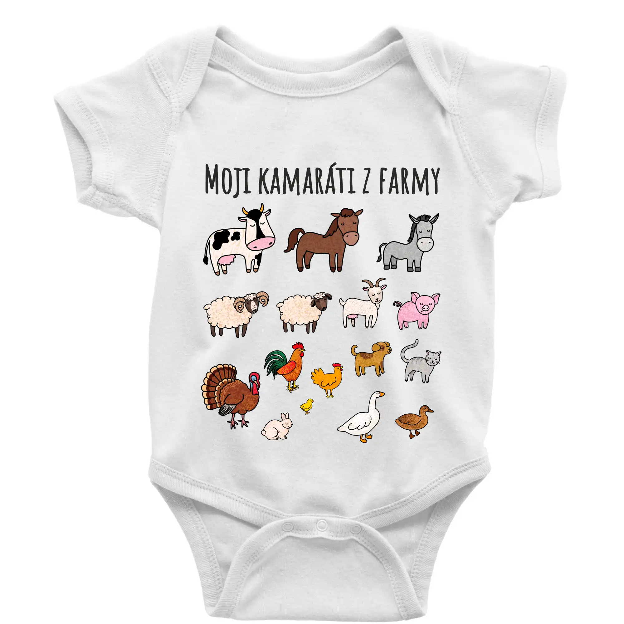 Moji kamaráti z farmy - Body dojčenské s krátkym rukávom