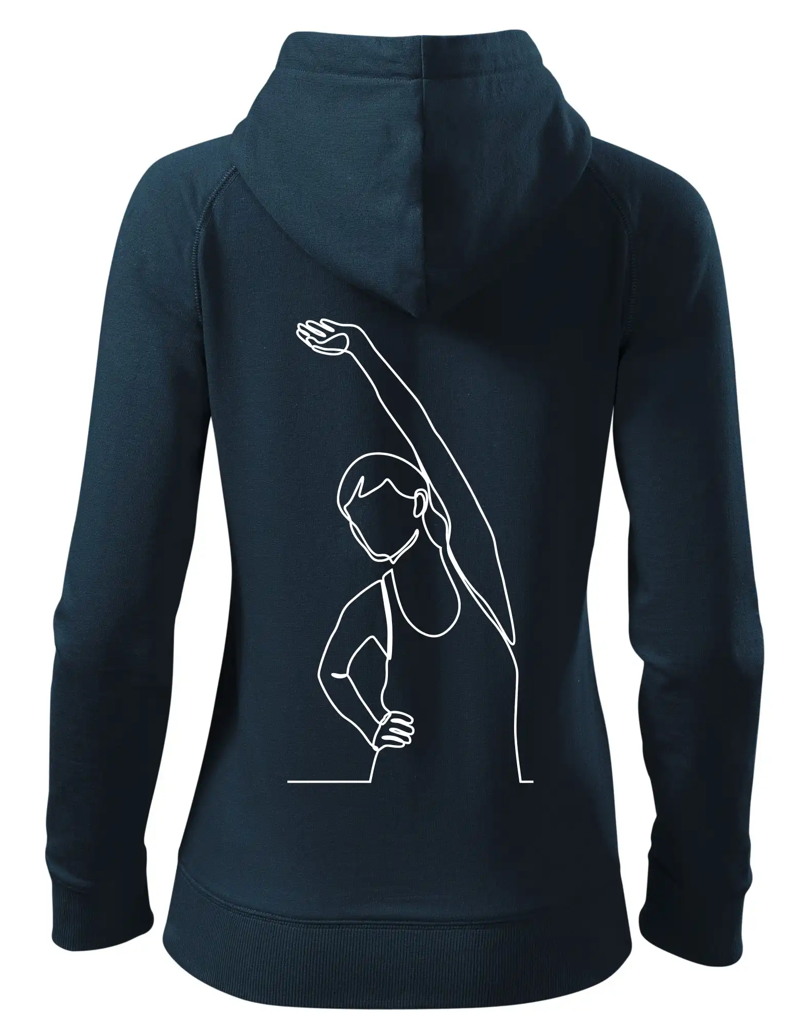 Protahující se žena jedním tahem