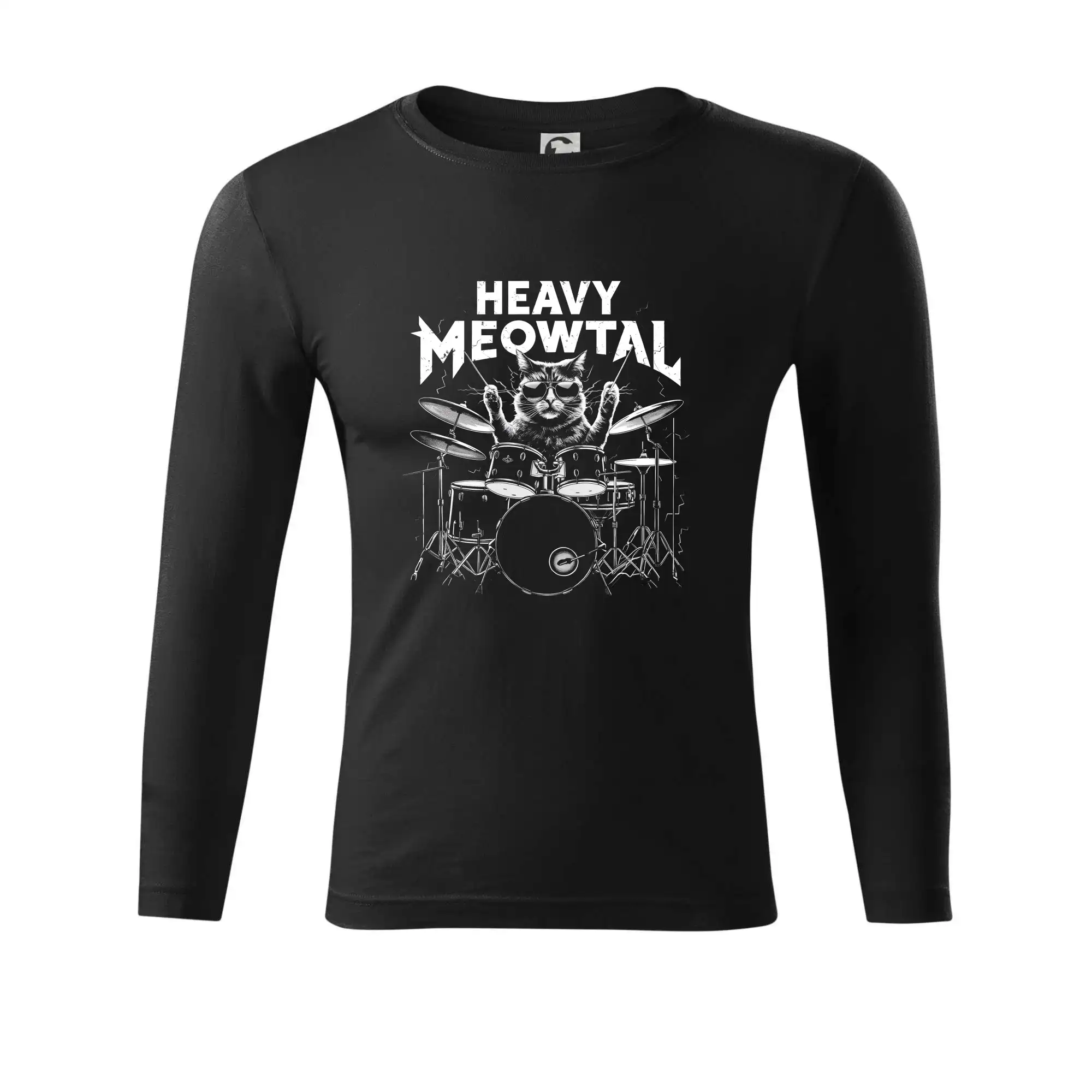 HEAVY MEOWTAL - Tričko Progress s dlhým rukávom