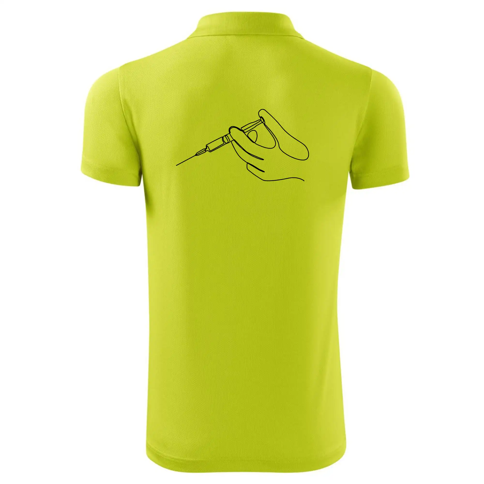 Ruka a injekce jedním tahem