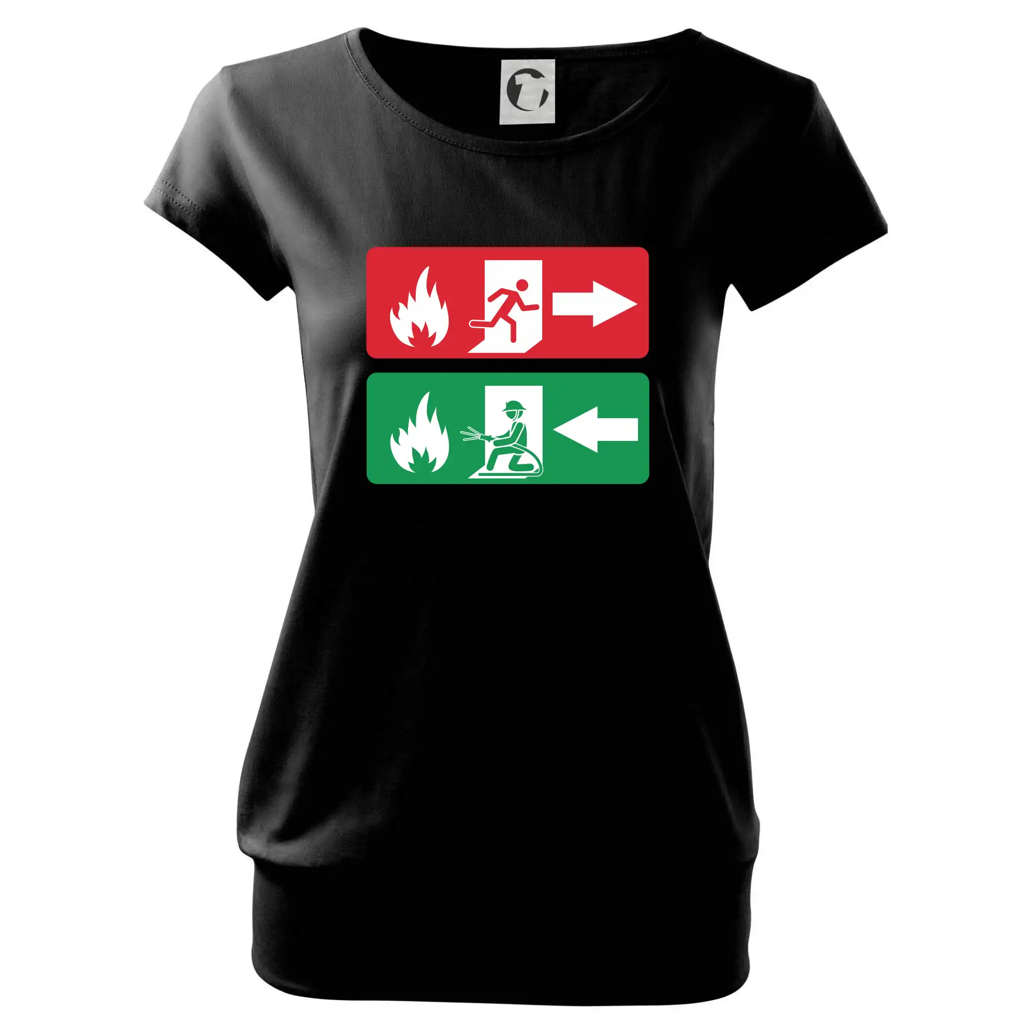 Lidé utíkají, hasiči přibíhají