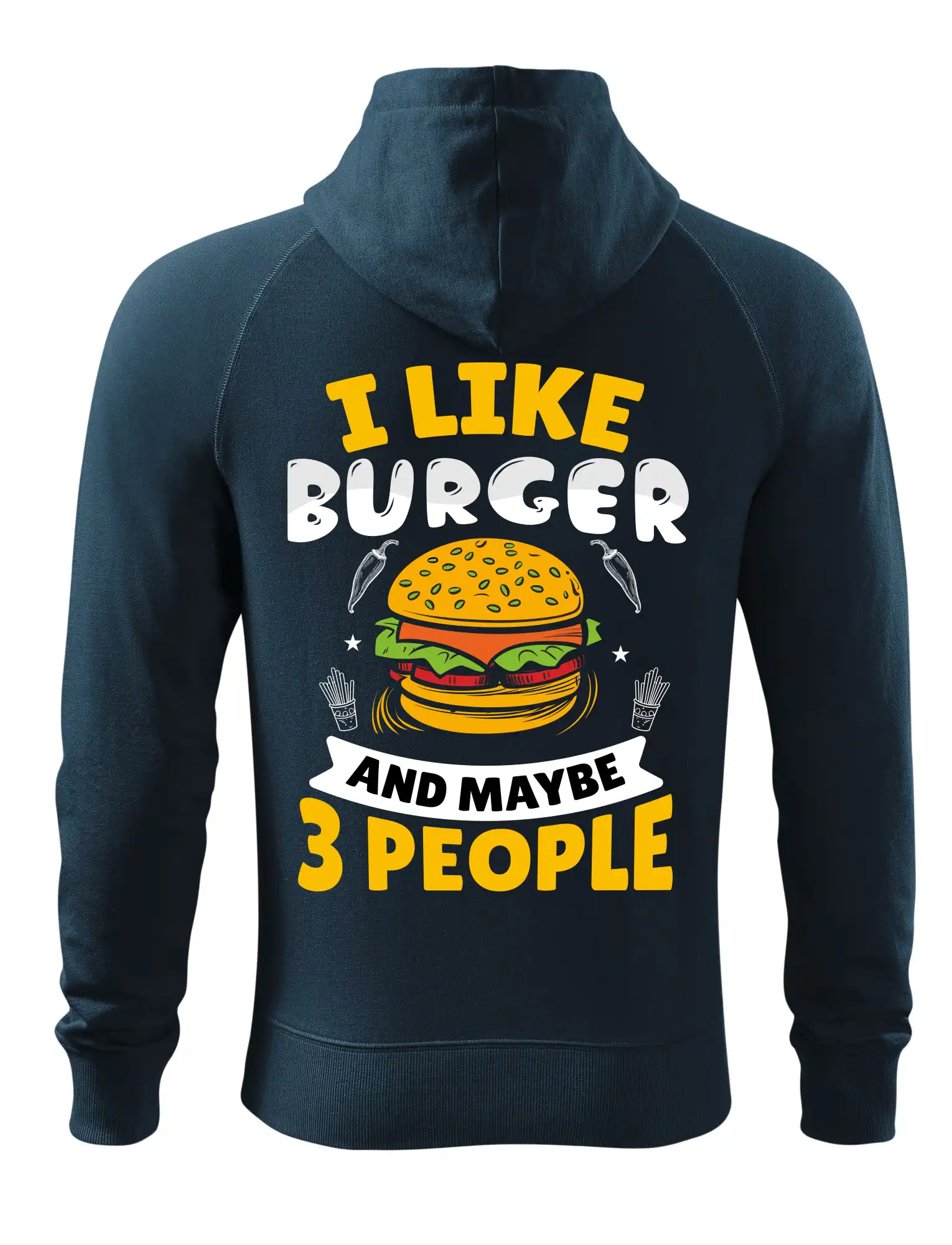 I like burger and maybe 3 people