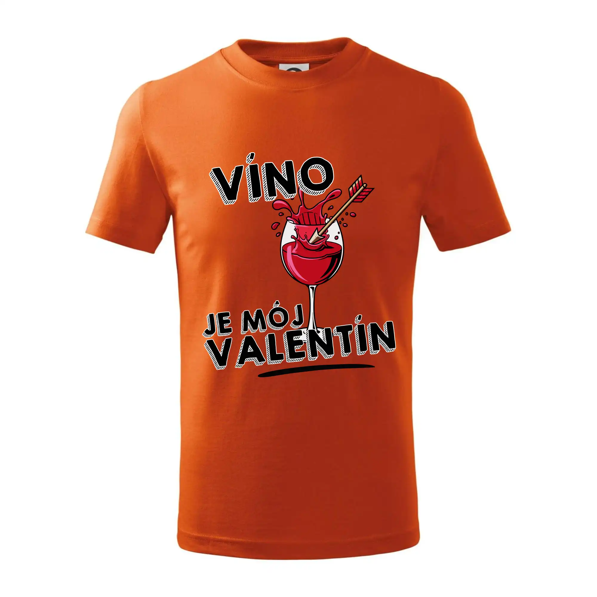 Tričká pre zamilovaných - Víno je môj valentín - Tričko detské bavlnené