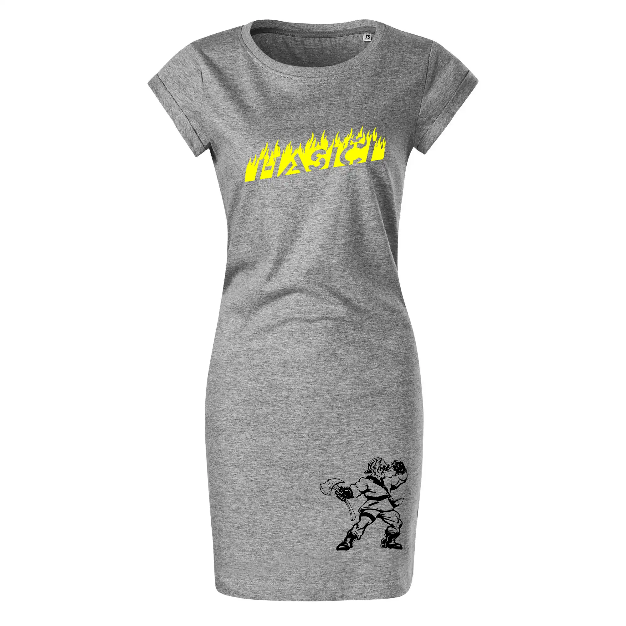 Originálne tričká pre hasičov - Hasič stojaci - nápis hasiči - Veľký nápis na chrbte - Tričko Šaty FREEDOM