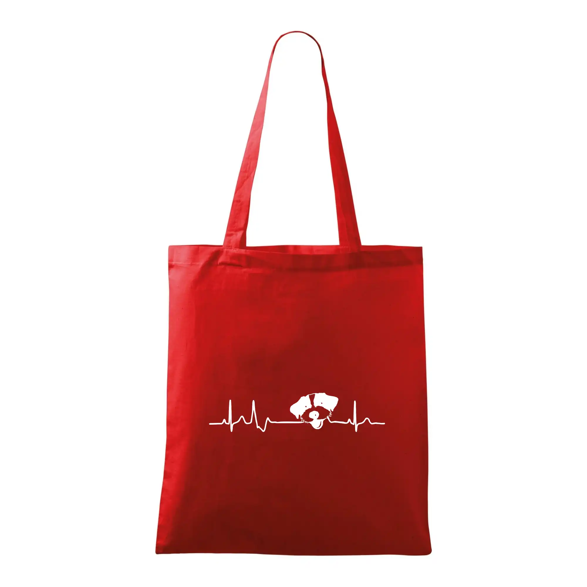 Jack Russell Teriér na tričku - Jack Russell Teriér hrubosrstý Ekg - Taška bavlnená