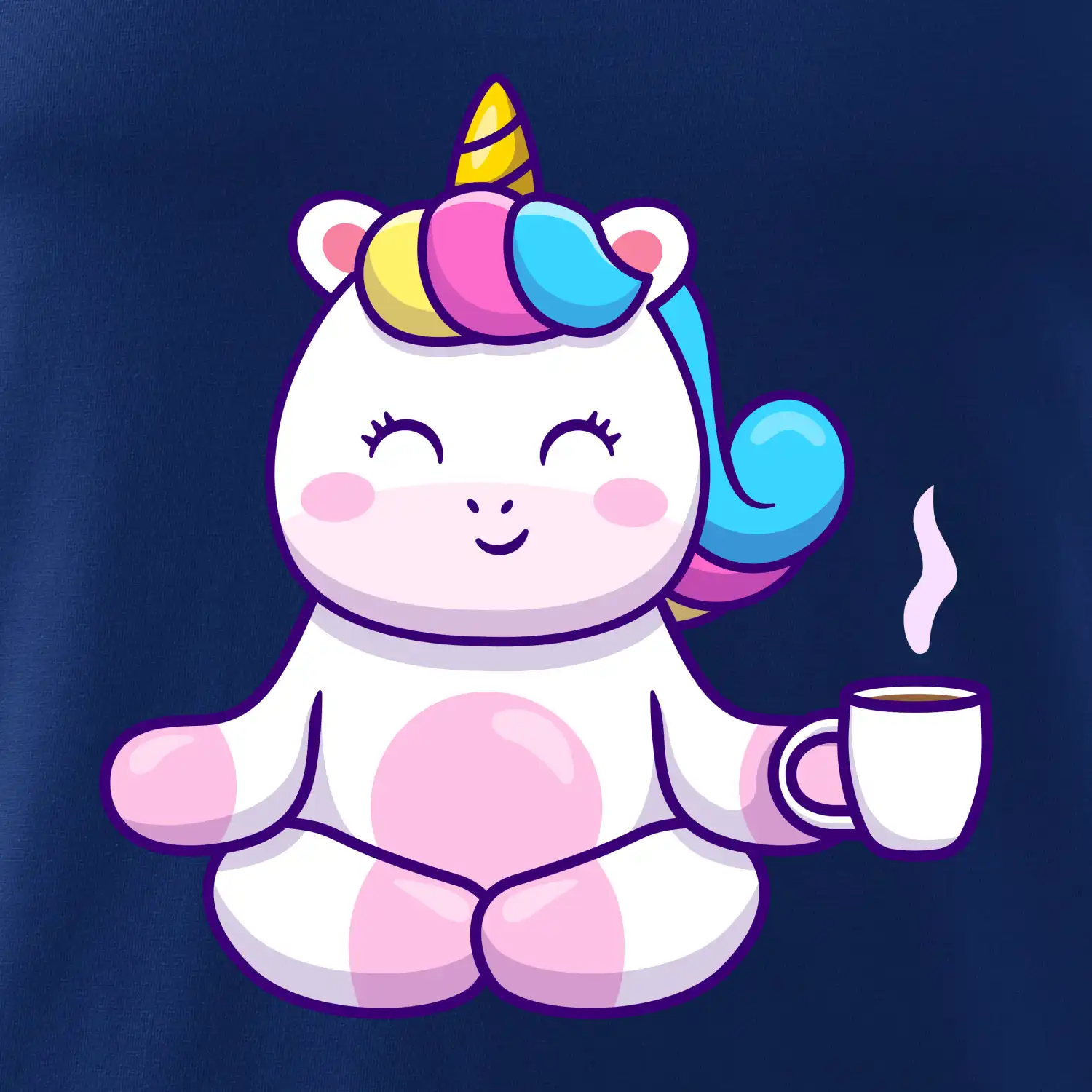 Yoga - jednorožec káva