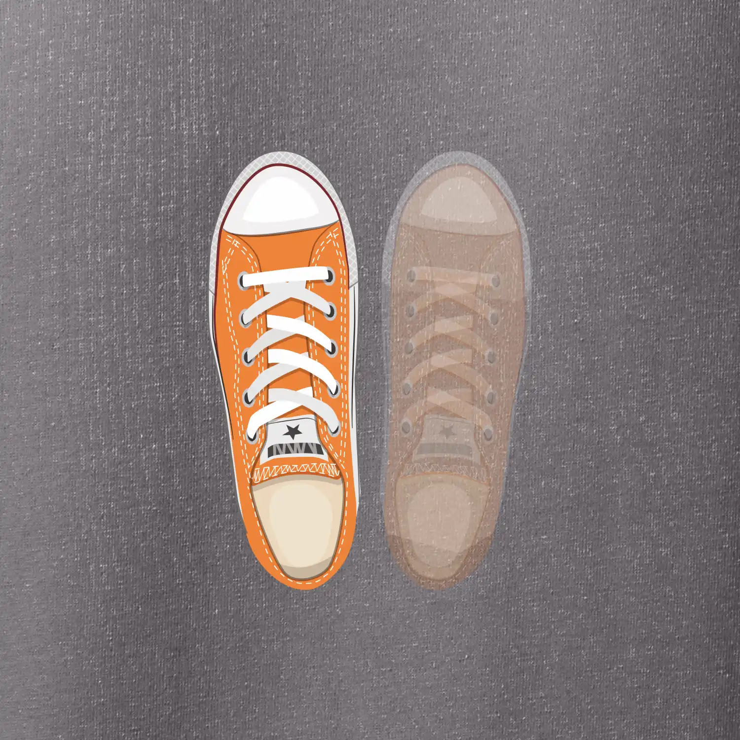 Párové boty - oranžové