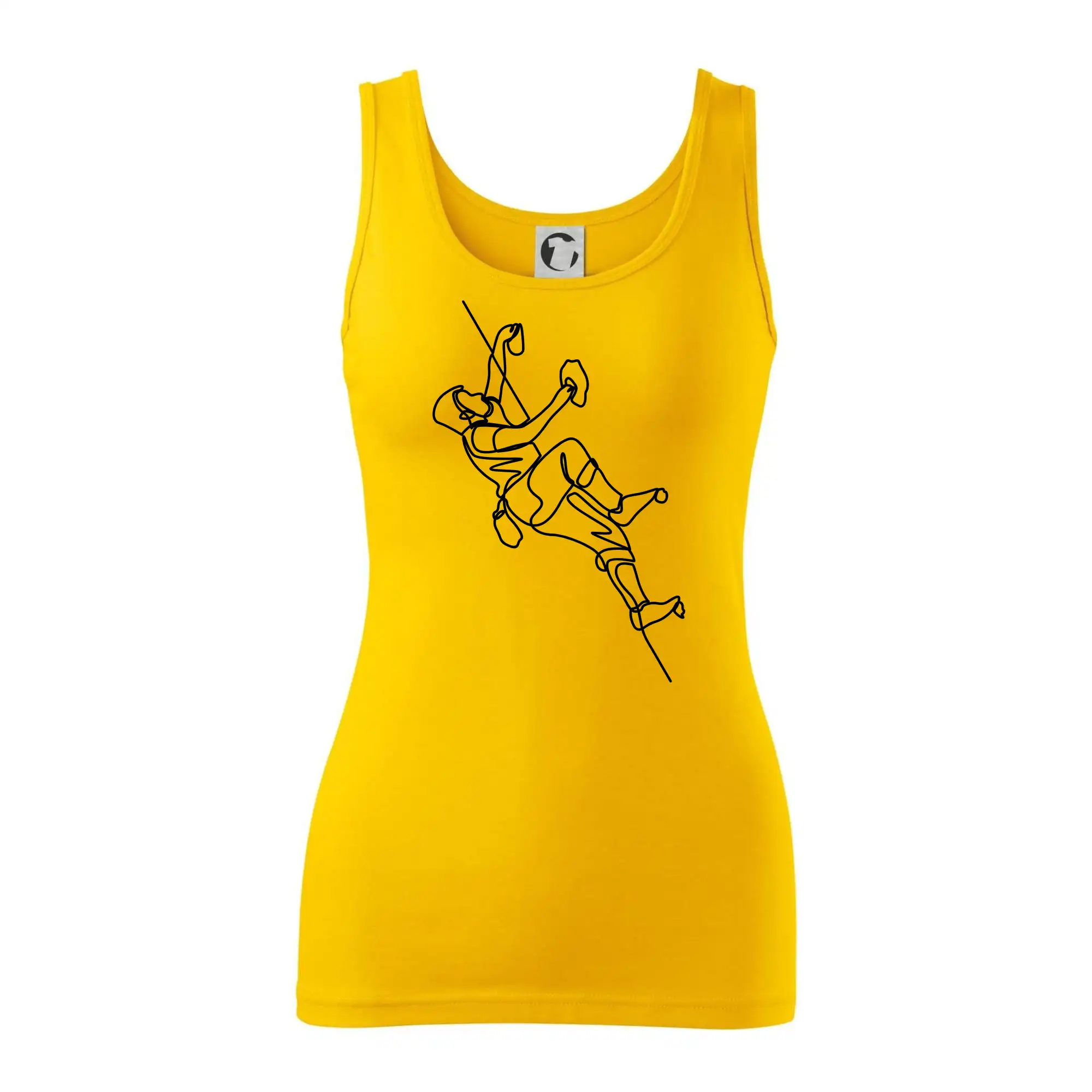 Lezecká stěna jedním tahem