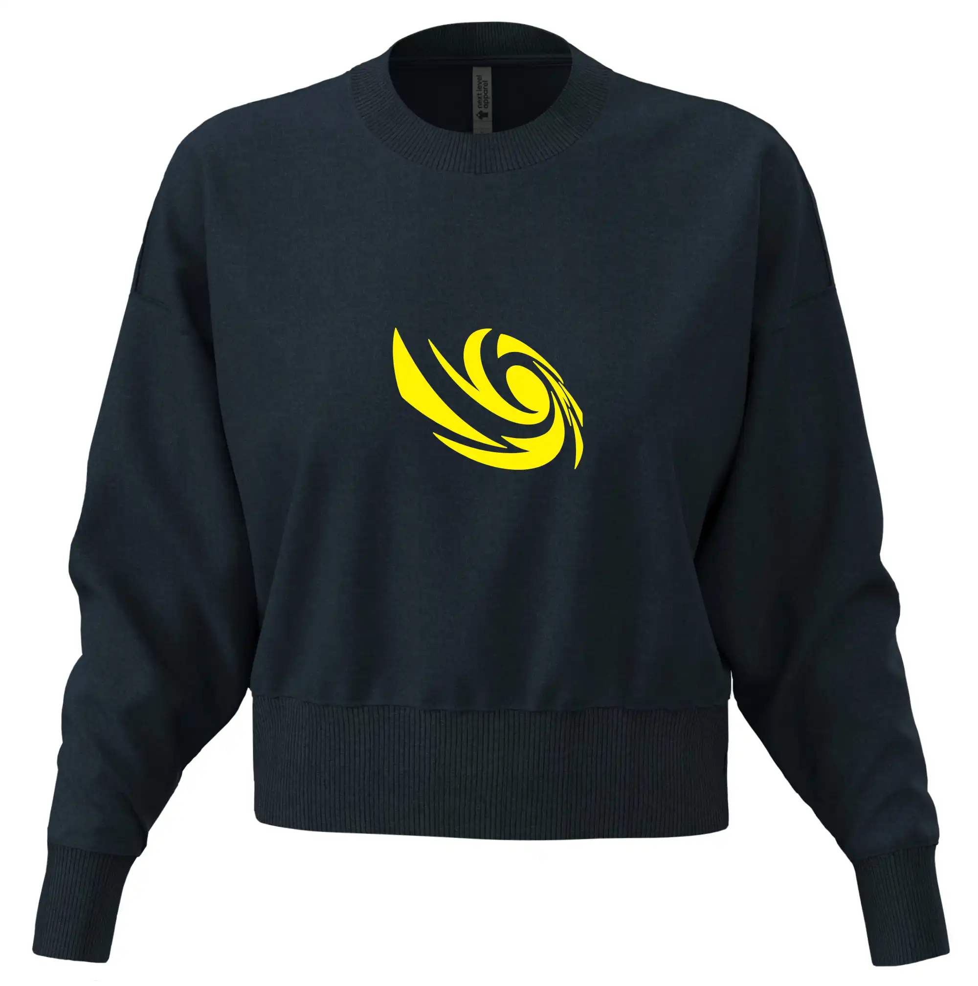 Tričká, mikiny a šiltovky pre Youtubery - Vortex logo samostatné - Mikina oversize crop OVERSIZE