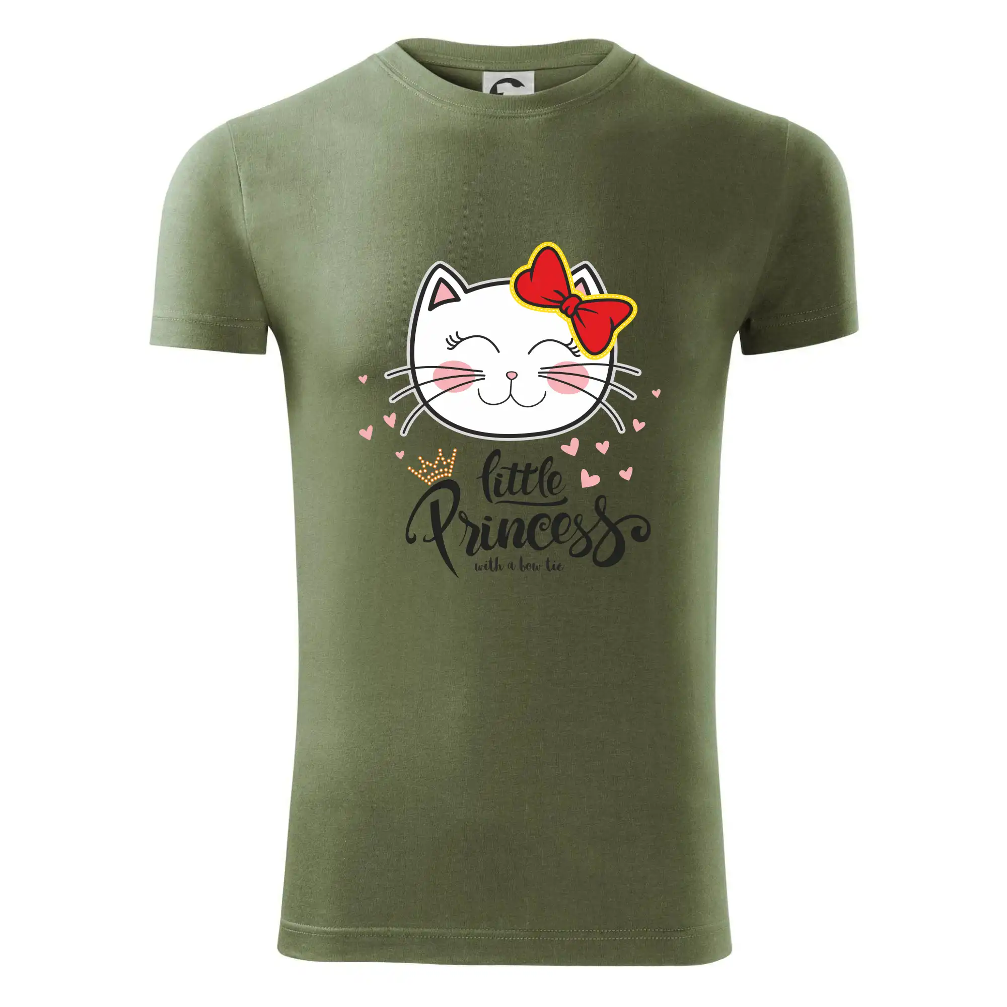 Vtipná tričká s mačkou - Mačka little princess - Viper FIT - Pánske zúžené tričko