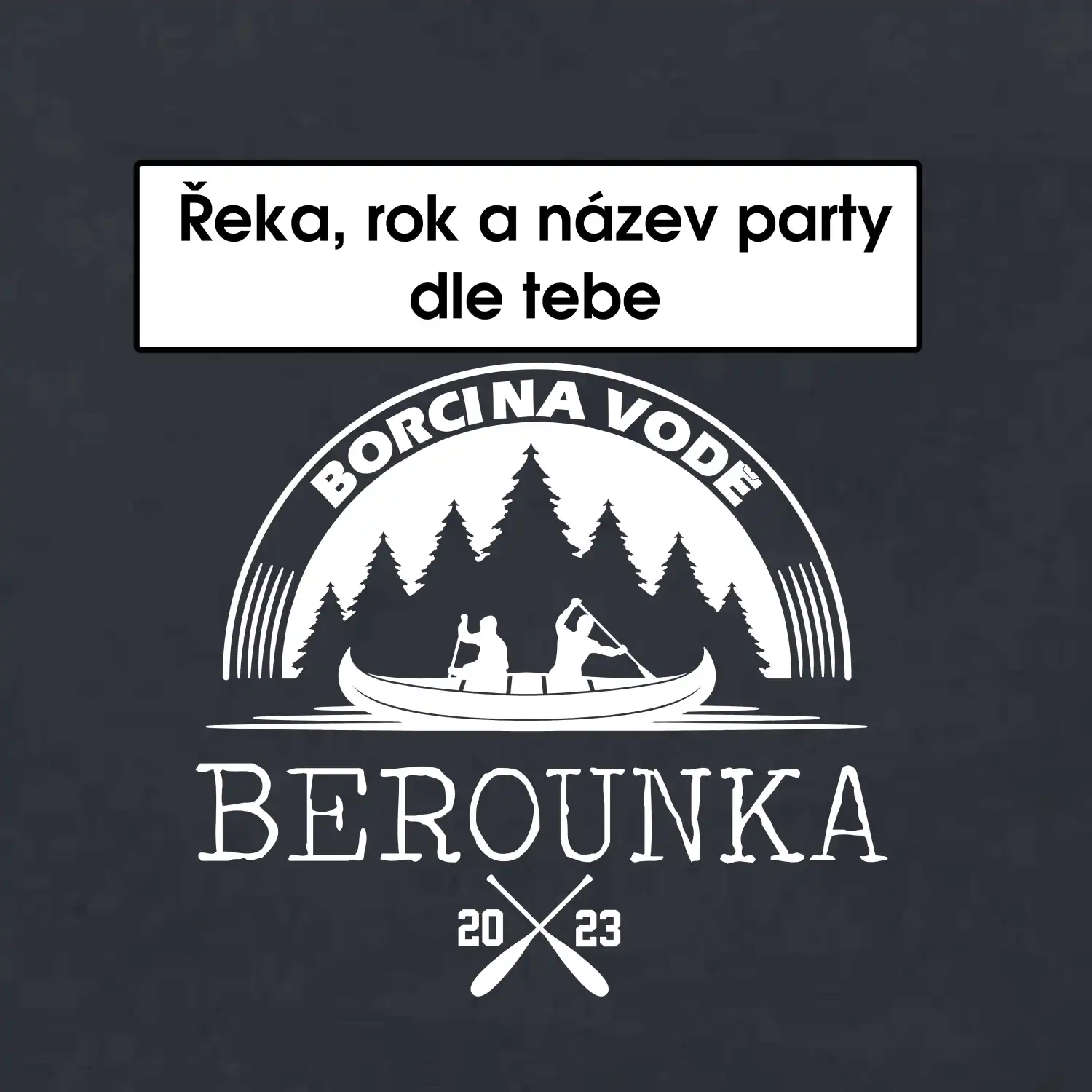 Na vodu - Kanoe les (vlastní nápis)