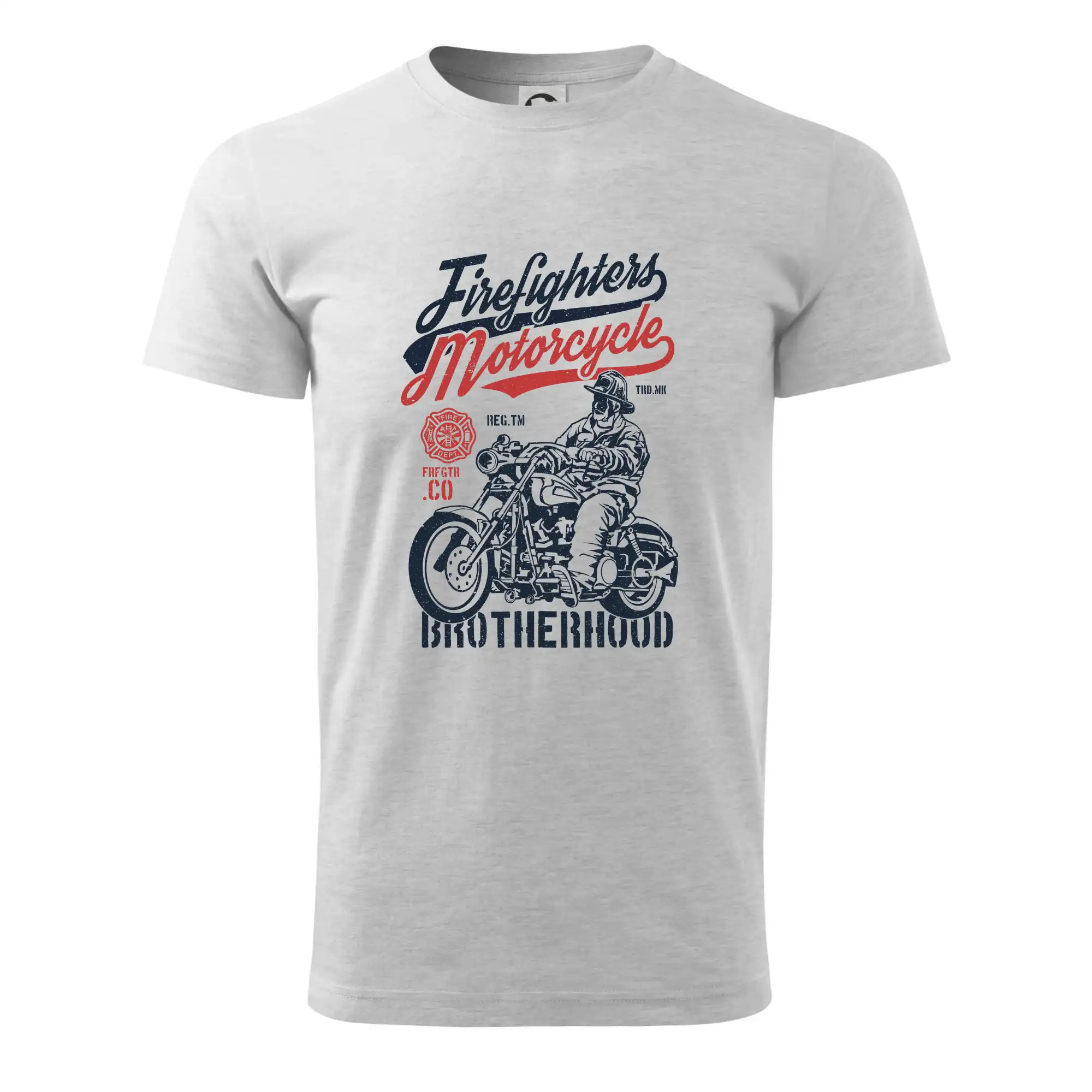 Originálne tričká pre hasičov - Firefighters Motorcycle - Pánske tričko nižšej gramáže