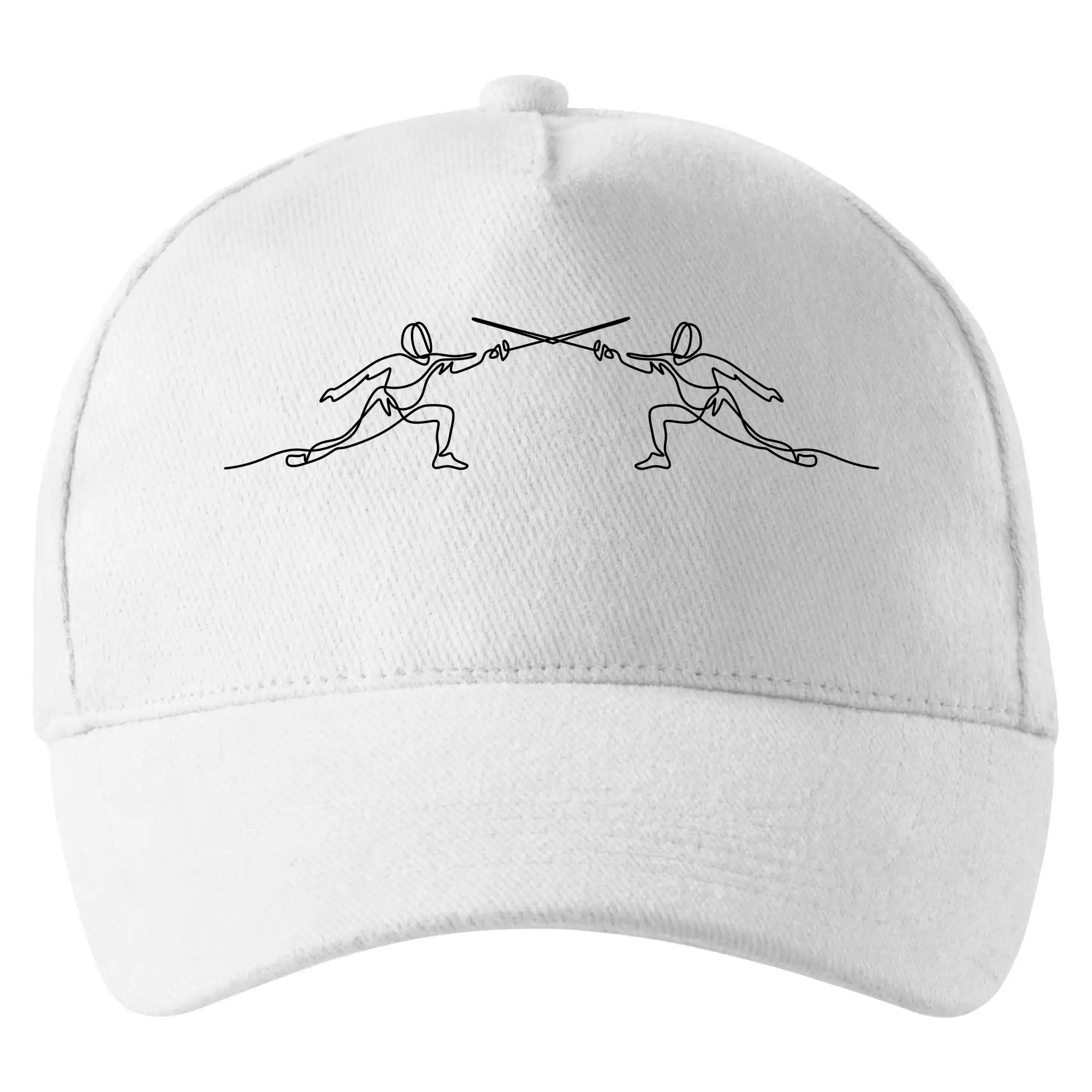 Ostatné športy - Šermiarsky súboj - Šiltovka so zahnutým šiltom a mosaznou sponou