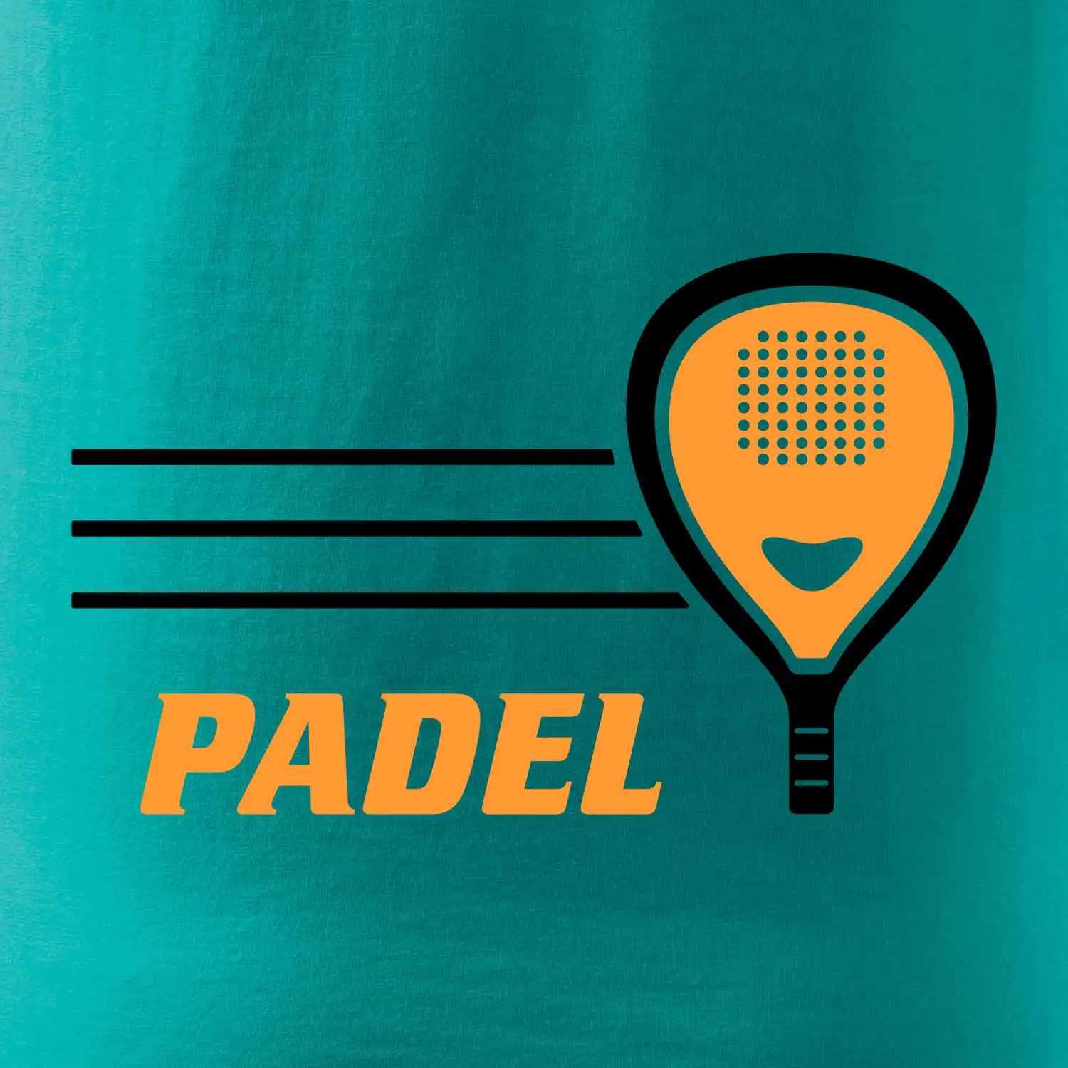 Padel - oranžová raketa