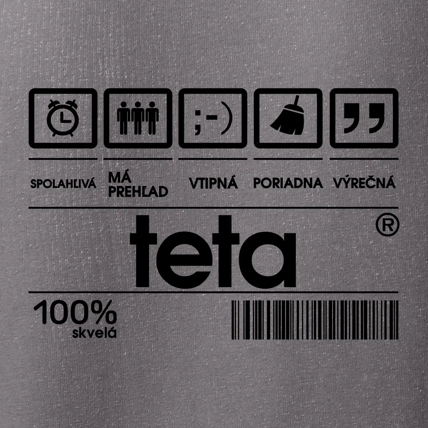 Čiarový kód - teta