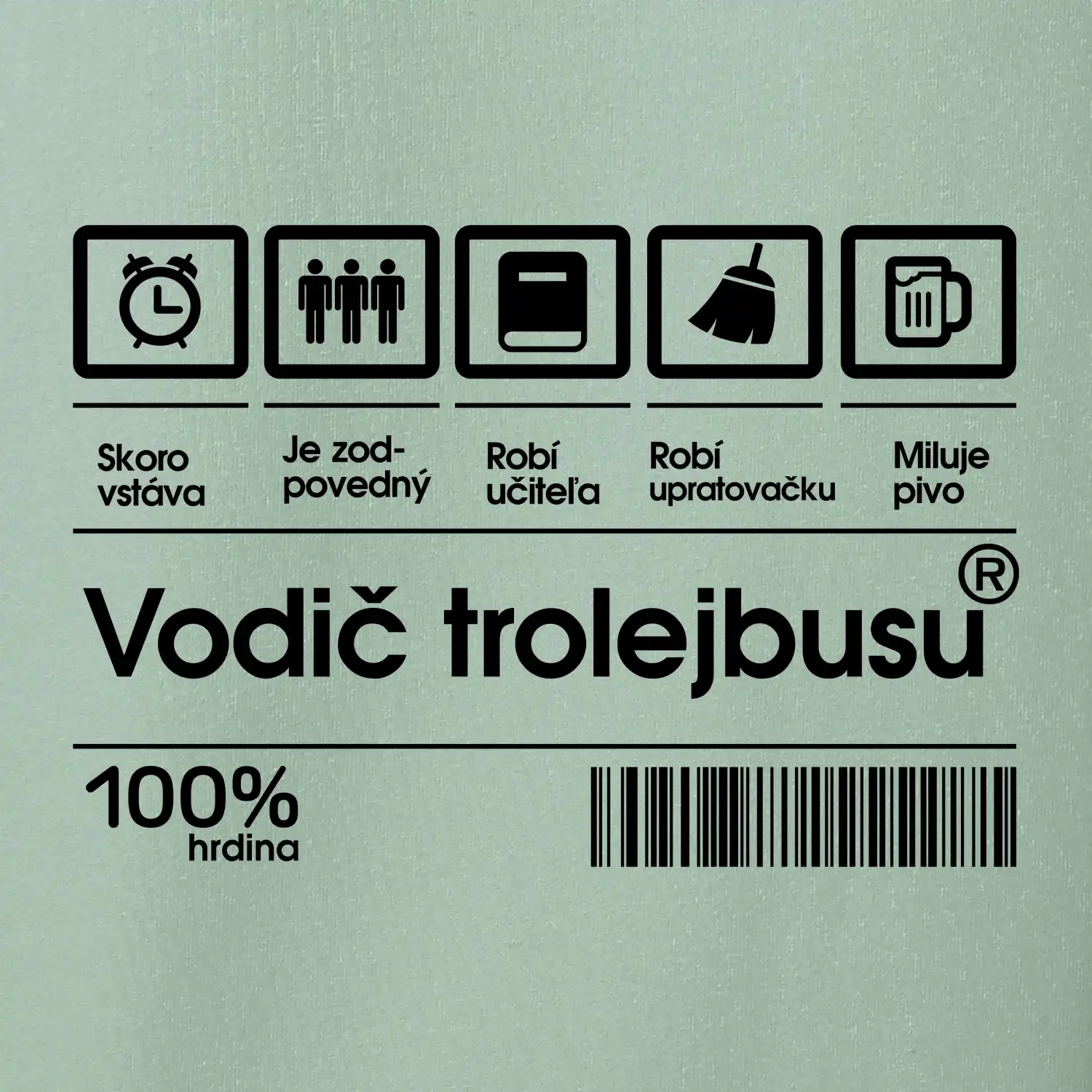 Čiarový kód - Vodič trolejbusu