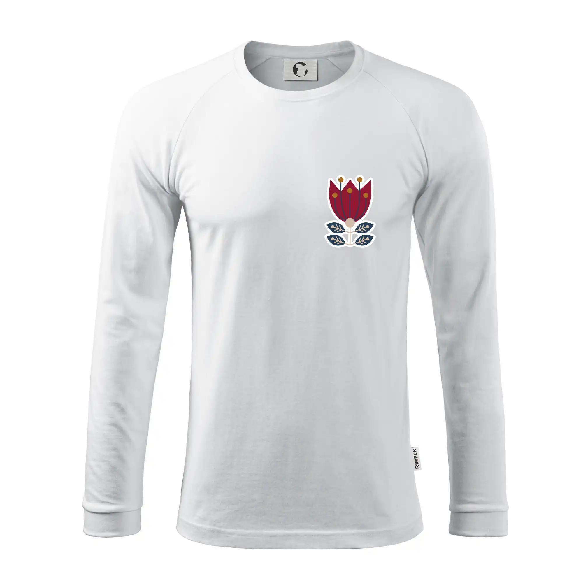 Folklor na prsu květina čtyřlistá