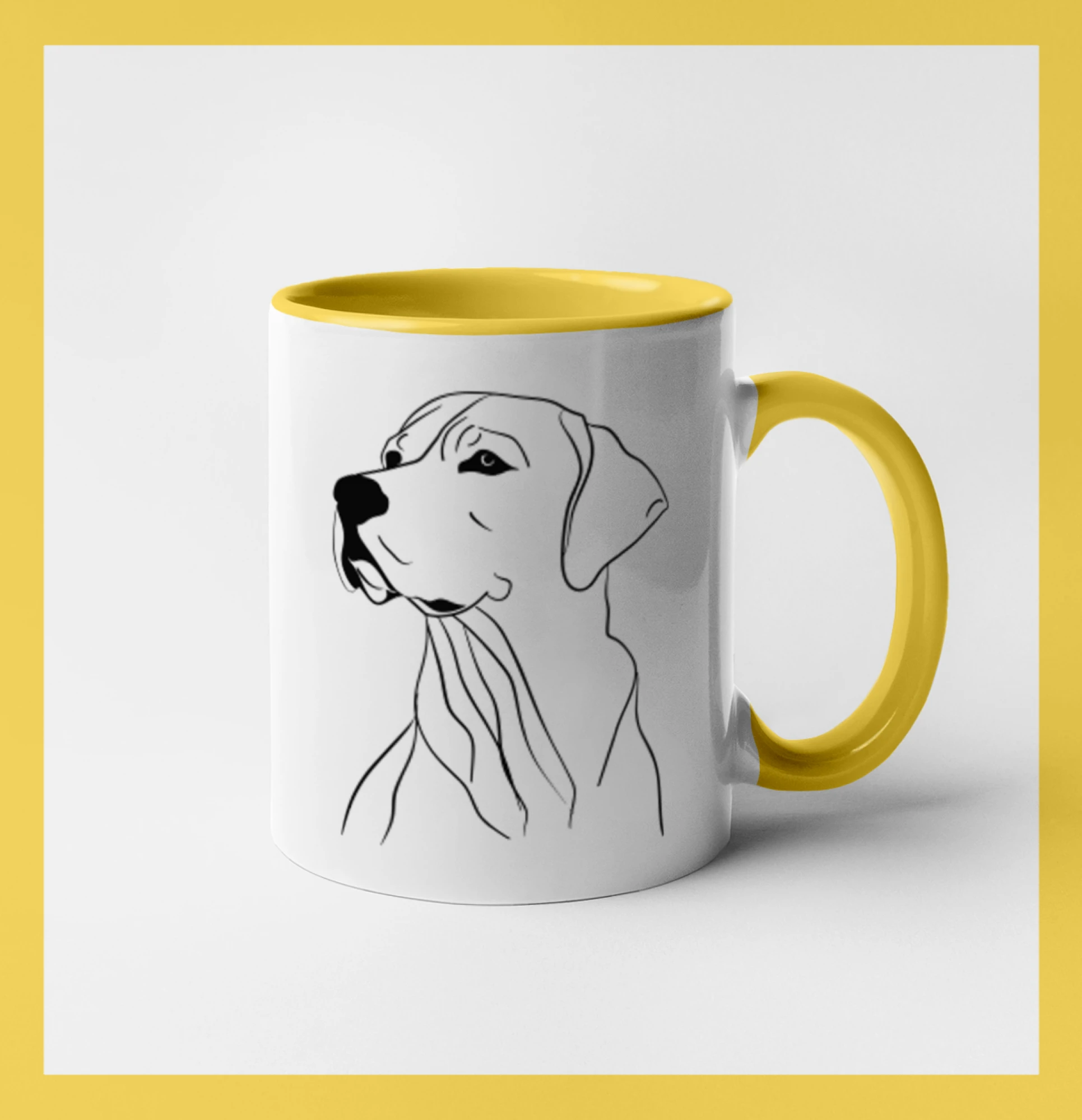 Labrador černá kresba