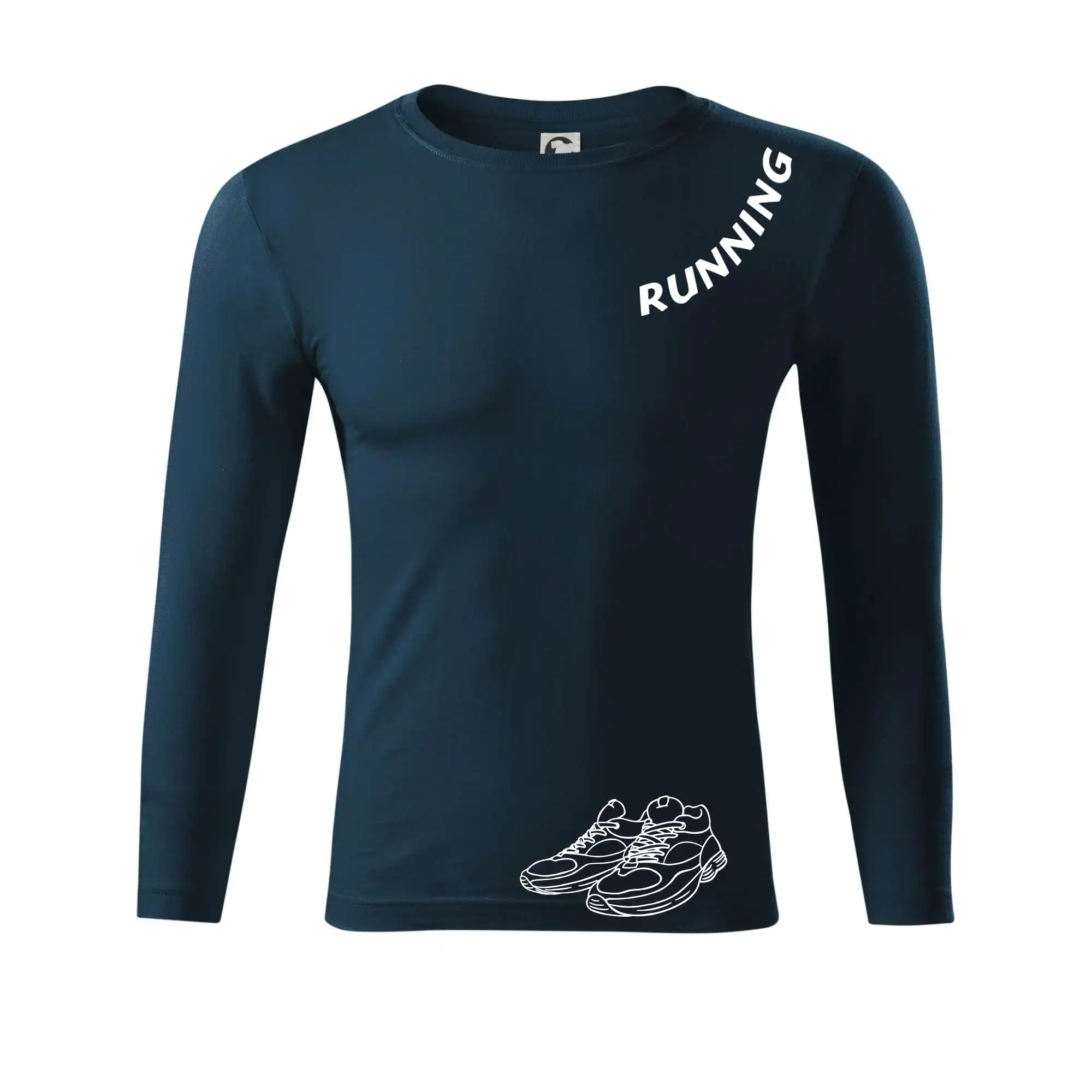 Running nápis šikmo