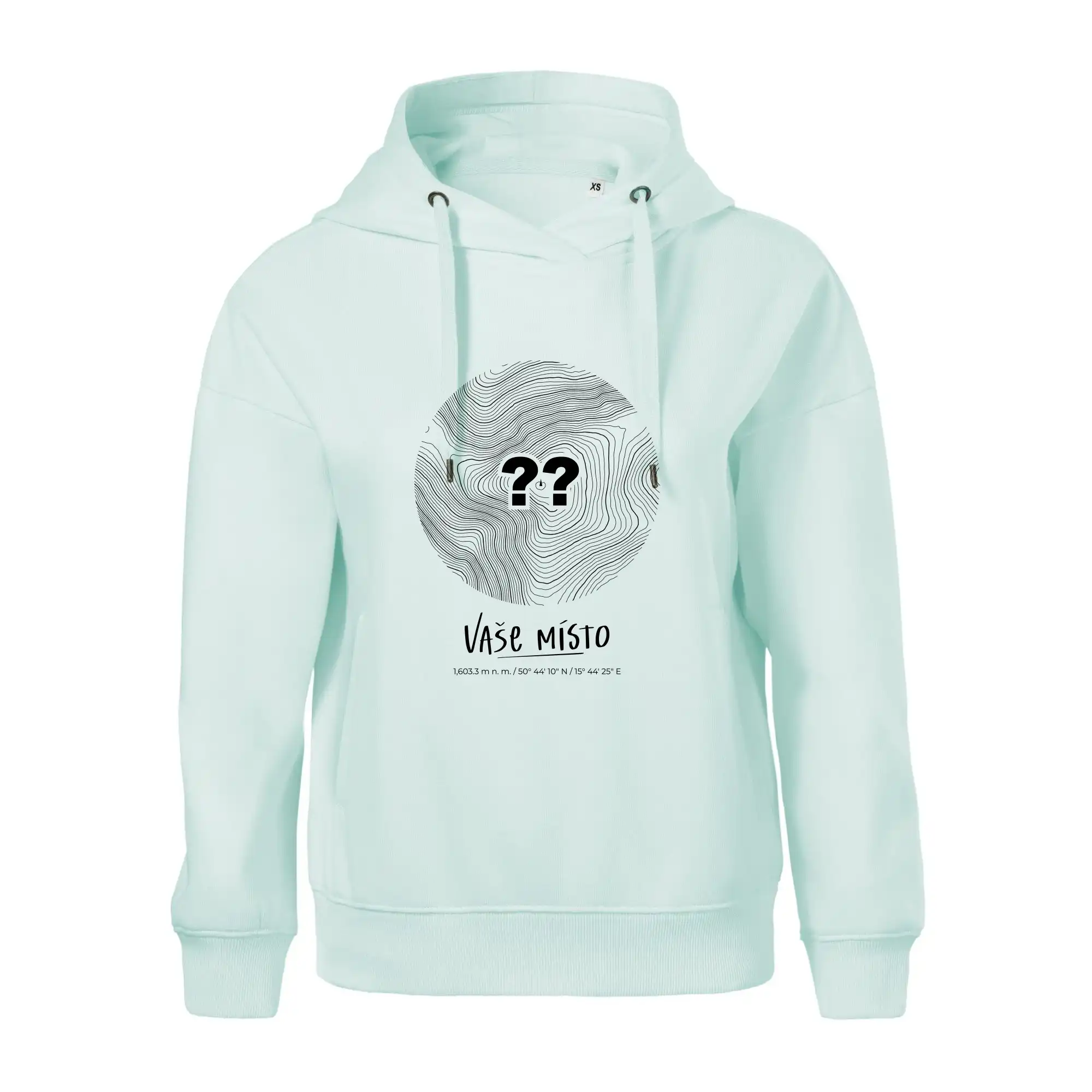 Vaše místo - vrstevnice v kruhu