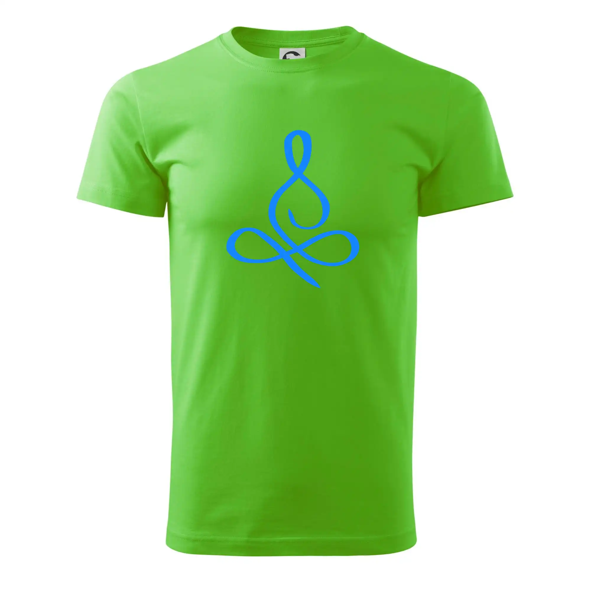 Tričká na jógu - Yoga - lotus modrý (Moňas) - Pánske tričko nižšej gramáže